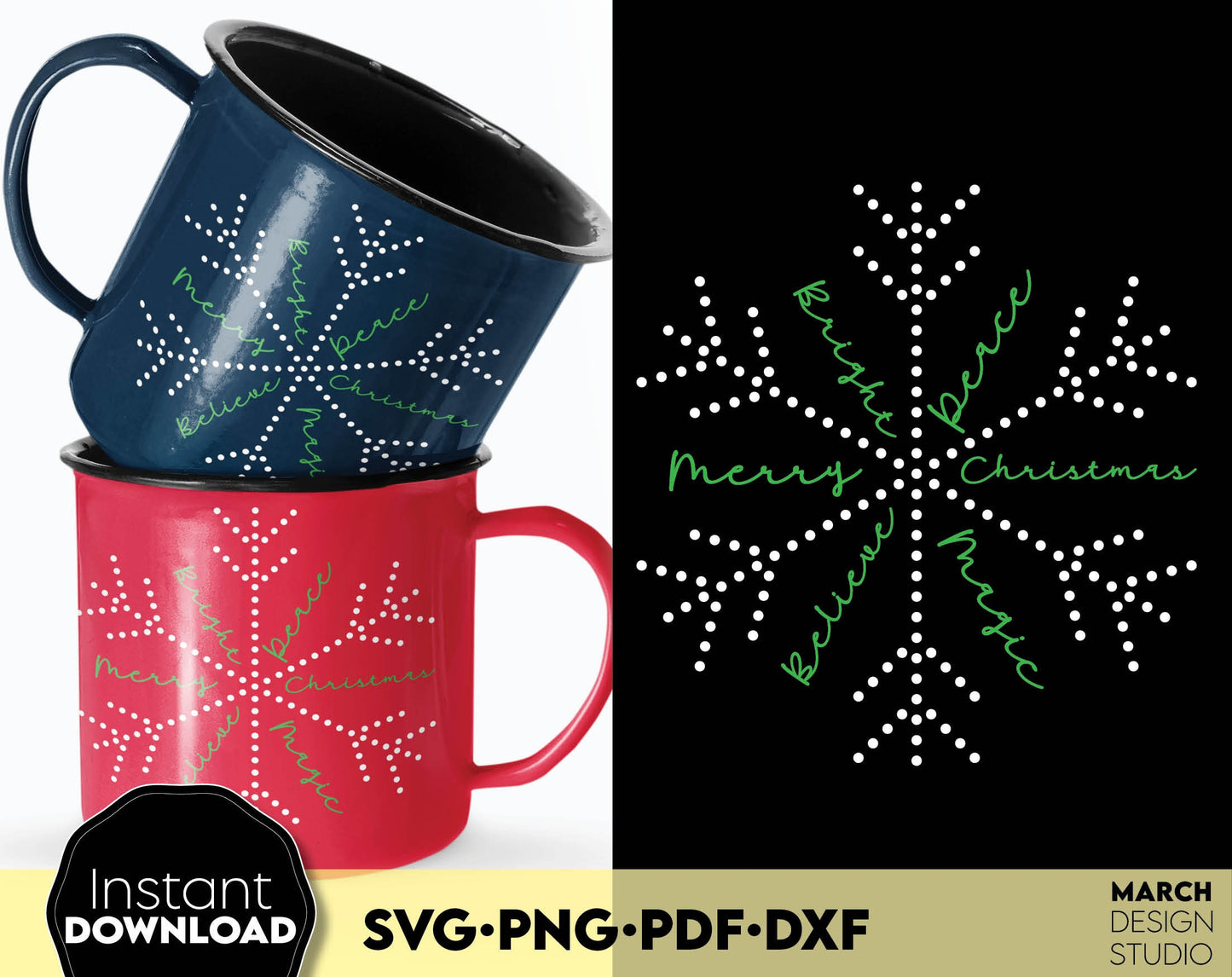 Funny Christmas snowflake design for Your Christmas gift ideas, ornaments or shirt design. SVG PNG PDF DXF files included. Compatible with Cricut, Silhouette or other equipment. Cut from vinyl, use for sublimation or laser cut projects. Buy now!