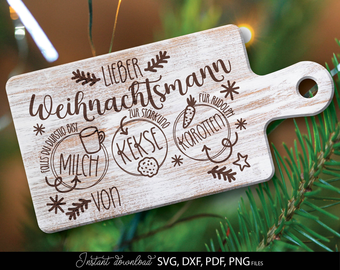 German Wihnahtsmenn board plotter file svg png dxf designs bundle for You Christmas evening ornaments. Use for cutting from vinyl, sublimation or laser cut projects. Compatible with Cricut, Silhouette or other equipment. 
Buy now and enjoy!