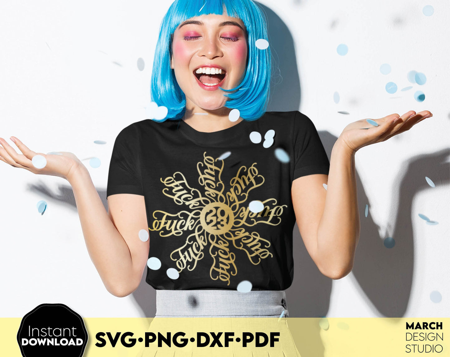 Funny Christmas Shirt Design. Fuck flake 2024 on it. SVG PNG DXF PDF files included. Compatible with Cricut, Silhouette or other equipment. Buy now for a good price and enjoy!