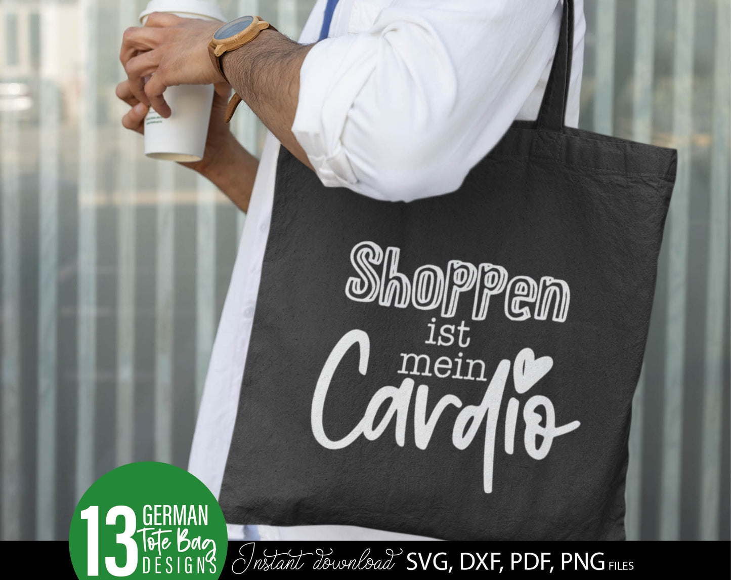 German sayings for tasche plotter file bag sayings bundle. SVG DXF PDF PNG files included. Compatible with Cricut, Silhouette or other equipment. Cut from vinyl, use for sublimation or laser cut / grave projects as well. Buy now for a good price!