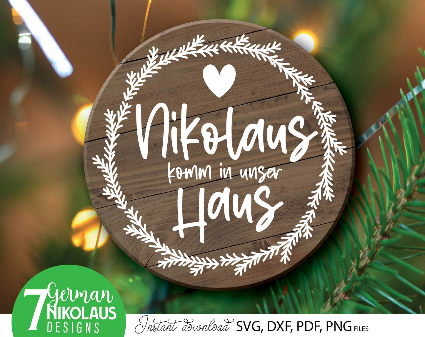 German St. Nicholas plotter file svg png dxf designs bundle for You German Christmas evening ornaments. Use for cutting from vinyl, sublimation or laser cut projects. Compatible with Cricut, Silhouette or other equipment. Buy now and enjoy!