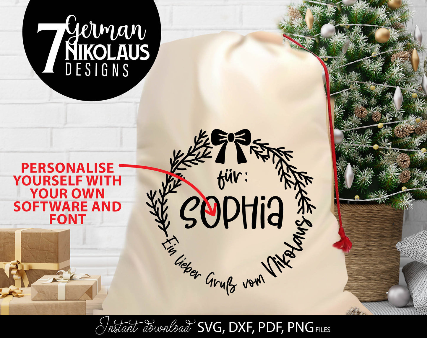 German St. Nicholas plotter file svg png dxf designs bundle for You German Christmas evening ornaments. Use for cutting from vinyl, sublimation or laser cut projects. Compatible with Cricut, Silhouette or other equipment. Buy now and enjoy!