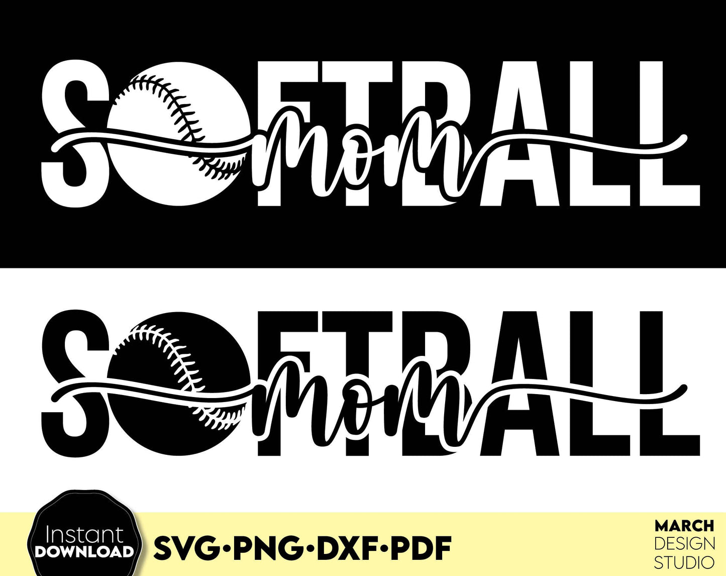 Softball Mom Shirt design is beautiful for game day shirt. SVG PNG DXF PDF files included. Compatible with Cricut, Silhouette or other equipment. Cut from vinyl, use for sublimation or laser cut / grave projects as well. Buy now for a good price!