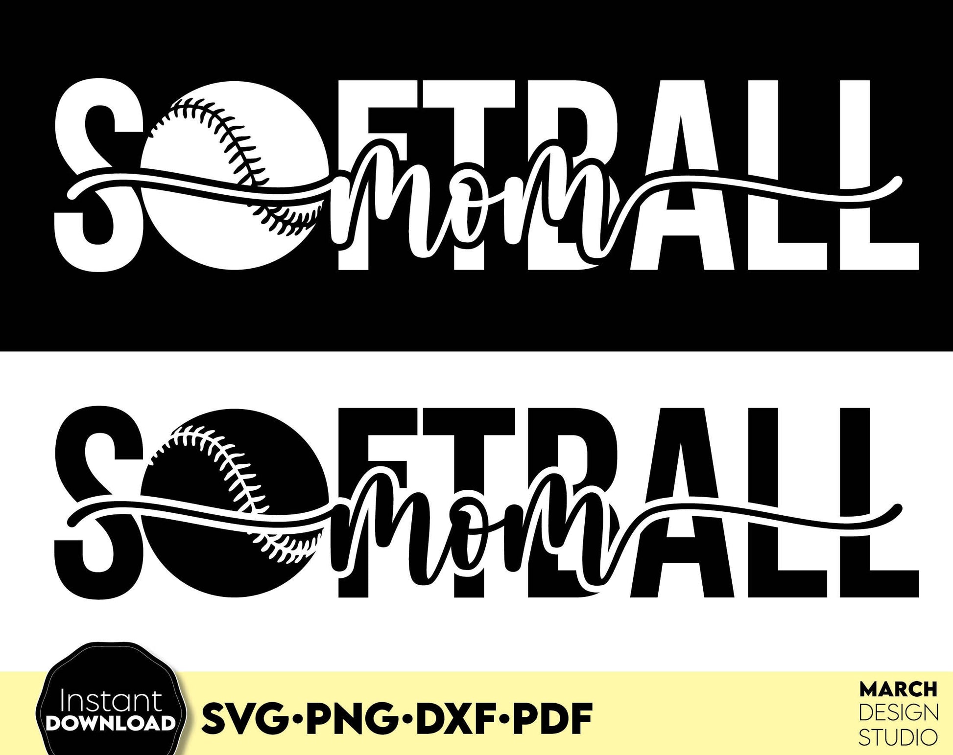 Softball Mom Shirt design is beautiful for game day shirt. SVG PNG DXF PDF files included. Compatible with Cricut, Silhouette or other equipment. Cut from vinyl, use for sublimation or laser cut / grave projects as well. Buy now for a good price!