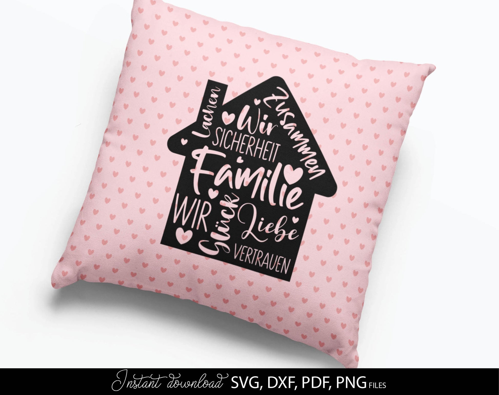 familie poster zuhause freude svg familie geschenk svg German Home Plotter Files Svg Png German Familie Svg Png Laserdatei zuhause