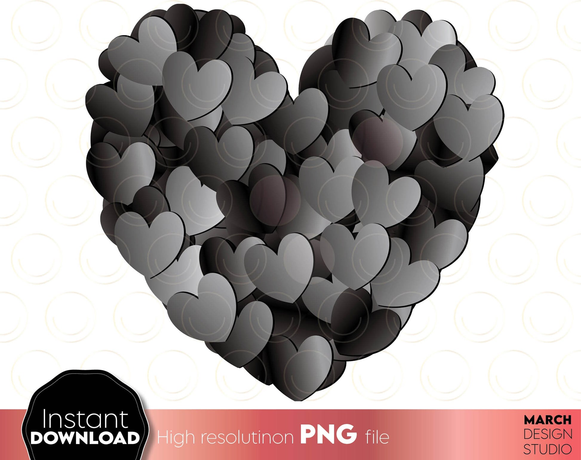 4 different colours for beautiful coloured PNG hearts. Usable for Your Valentines Day projects. Use for sublimation or printing projects as well. PNG, file included. Buy now for a good price and enjoy Valentines Day!