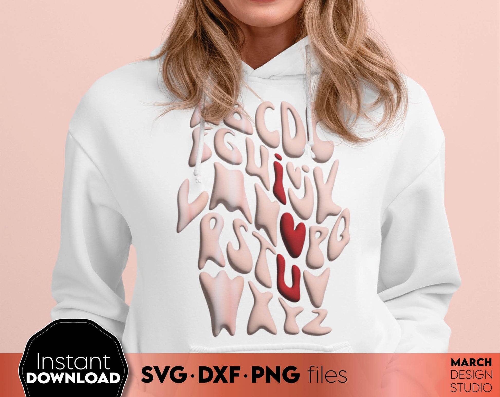 Wavy mama Valentines day shirts design. SVG DXF PNG files included. Rose colour included as well. Compatible with Cricut, Silhouette or other equipment. Use for cutting from vinyl, use for sublimation or laser cut / grave projects as well. Buy now!