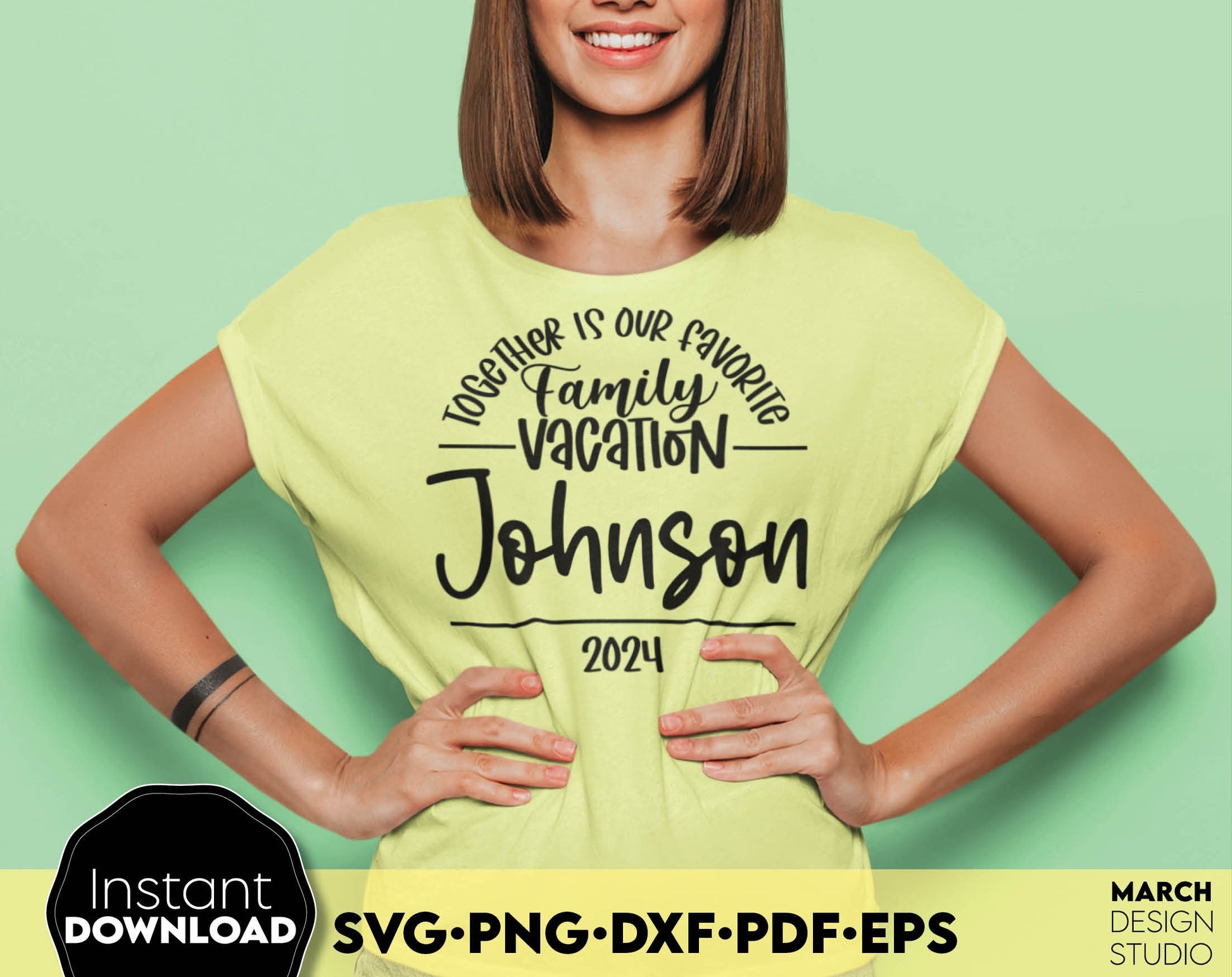 Together is our favorite Family Vacation custom matching shirts design. SVG PNG DXF PDF EPS files included. Compatible with Cricut, Silhouette or other equipment. Cut from vinyl, use for sublimation or laser cut or grave projects. Buy now and enjoy!