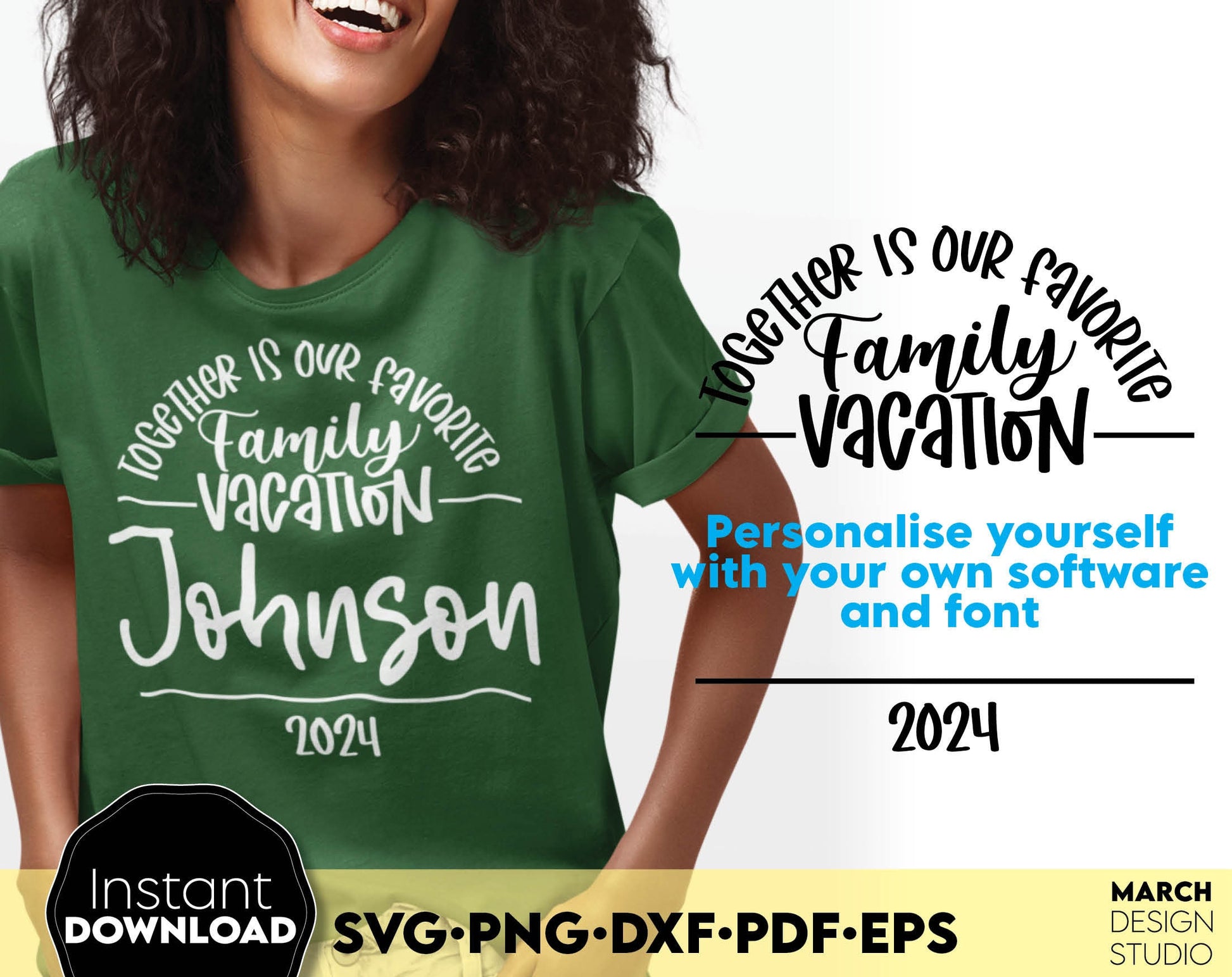 Together is our favorite Family Vacation custom matching shirts design. SVG PNG DXF PDF EPS files included. Compatible with Cricut, Silhouette or other equipment. Cut from vinyl, use for sublimation or laser cut or grave projects. Buy now and enjoy!