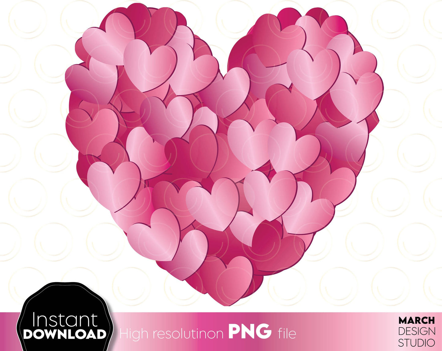 4 different colours for beautiful coloured PNG hearts. Usable for Your Valentines Day projects. Use for sublimation or printing projects as well. PNG, file included. Buy now for a good price and enjoy Valentines Day!