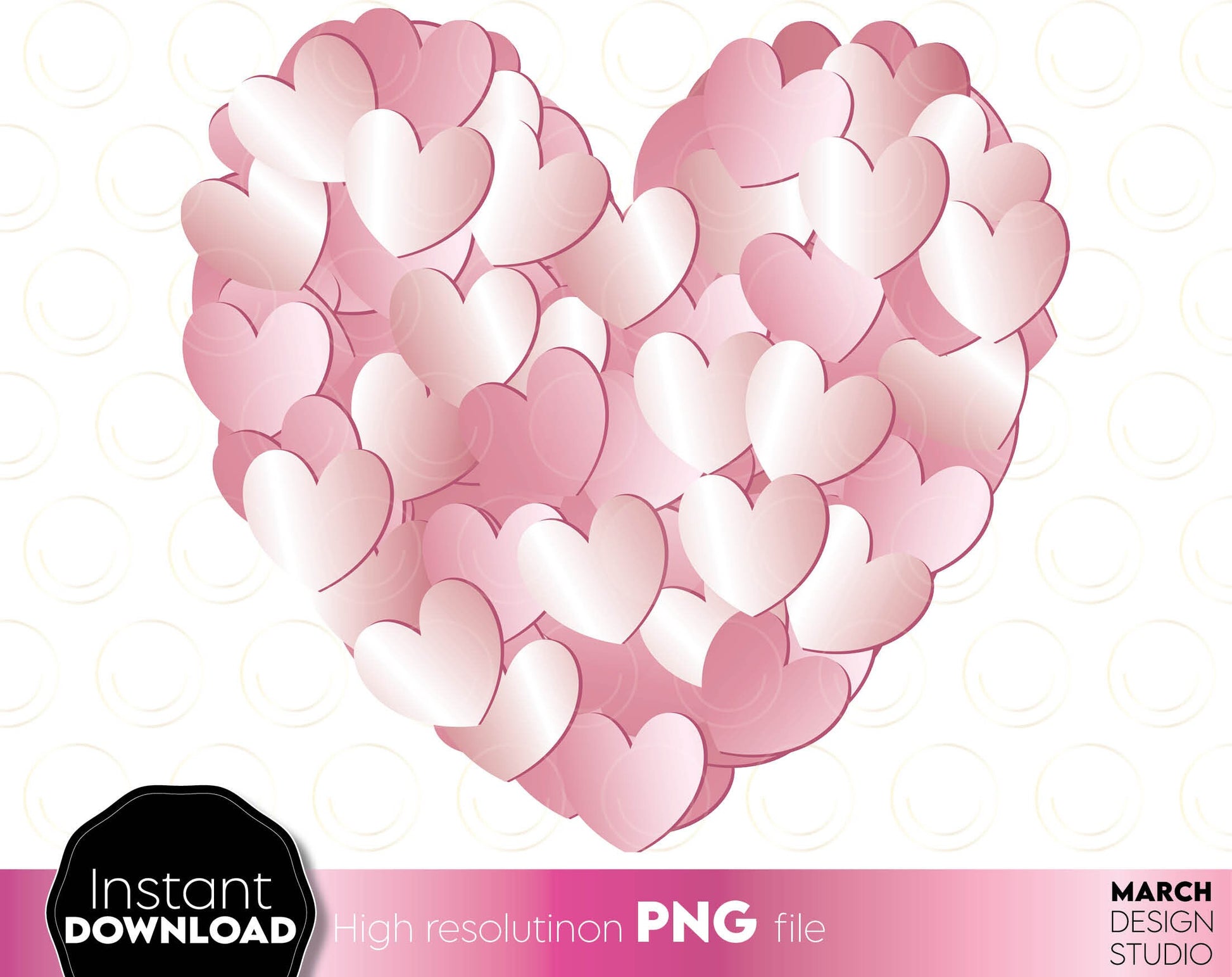 4 different colours for beautiful coloured PNG hearts. Usable for Your Valentines Day projects. Use for sublimation or printing projects as well. PNG, file included. Buy now for a good price and enjoy Valentines Day!