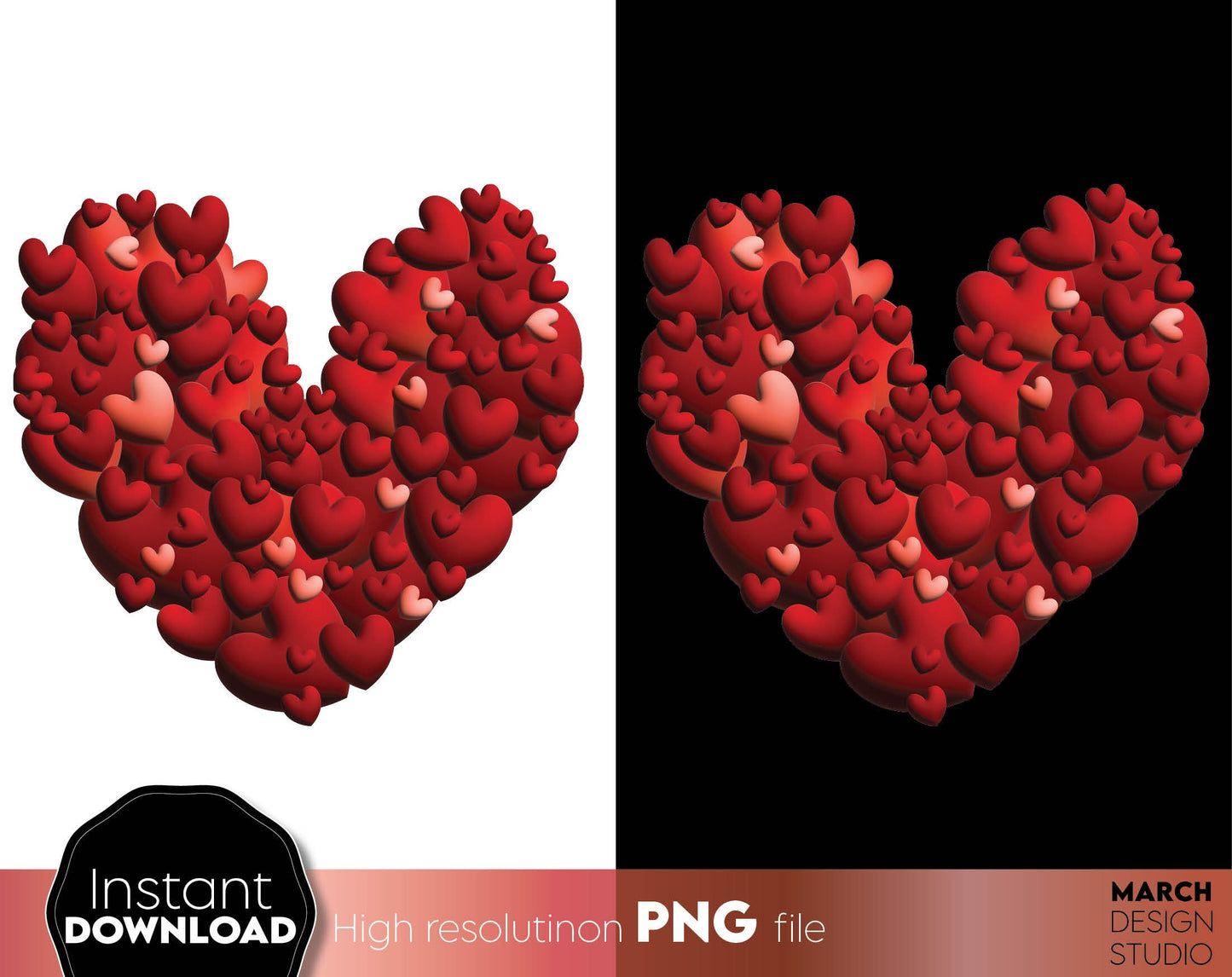 Beautiful 3 different coloured Glittered PNG hearts for Your Valentines Day projects. Use for sublimation or printing projects as well. PNG, file included. Buy now for a good price and enjoy Valentines Day!