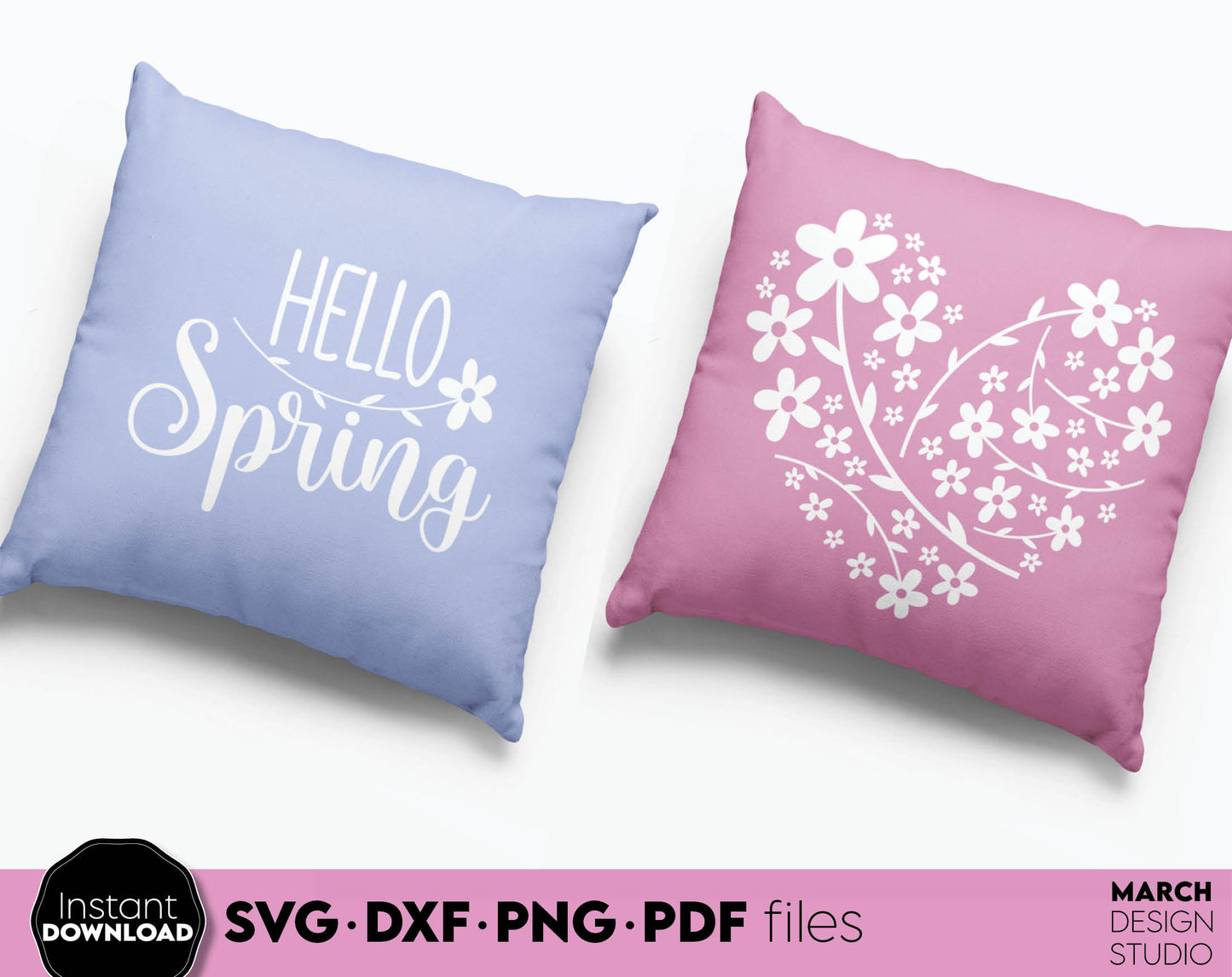 Spring Quotes and floral signs for Your Easter Shirt designs. SVG PNG EPS DXF files included. Compatible with Cricut, Silhouette or other. Cut from vinyl, use for printing, sublimation or laser cut, grave projects. Buy now for a good price and enjoy!