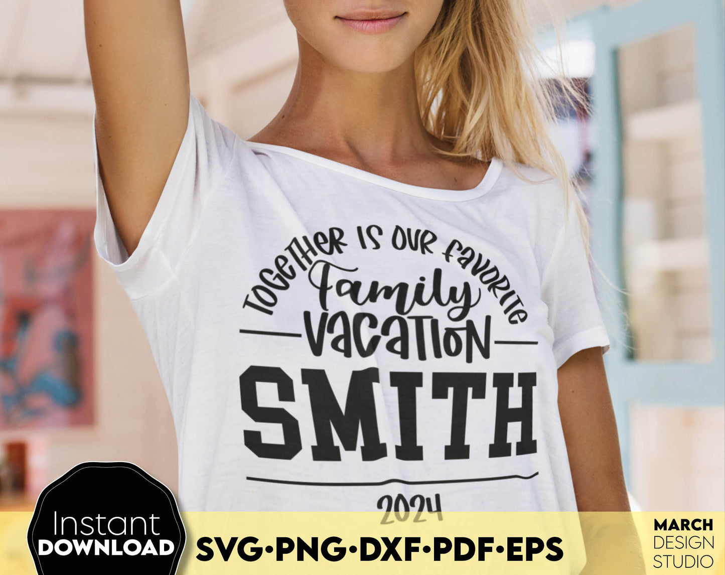 Together is our favorite Family Vacation custom matching shirts design. SVG PNG DXF PDF EPS files included. Compatible with Cricut, Silhouette or other equipment. Cut from vinyl, use for sublimation or laser cut or grave projects. Buy now and enjoy!