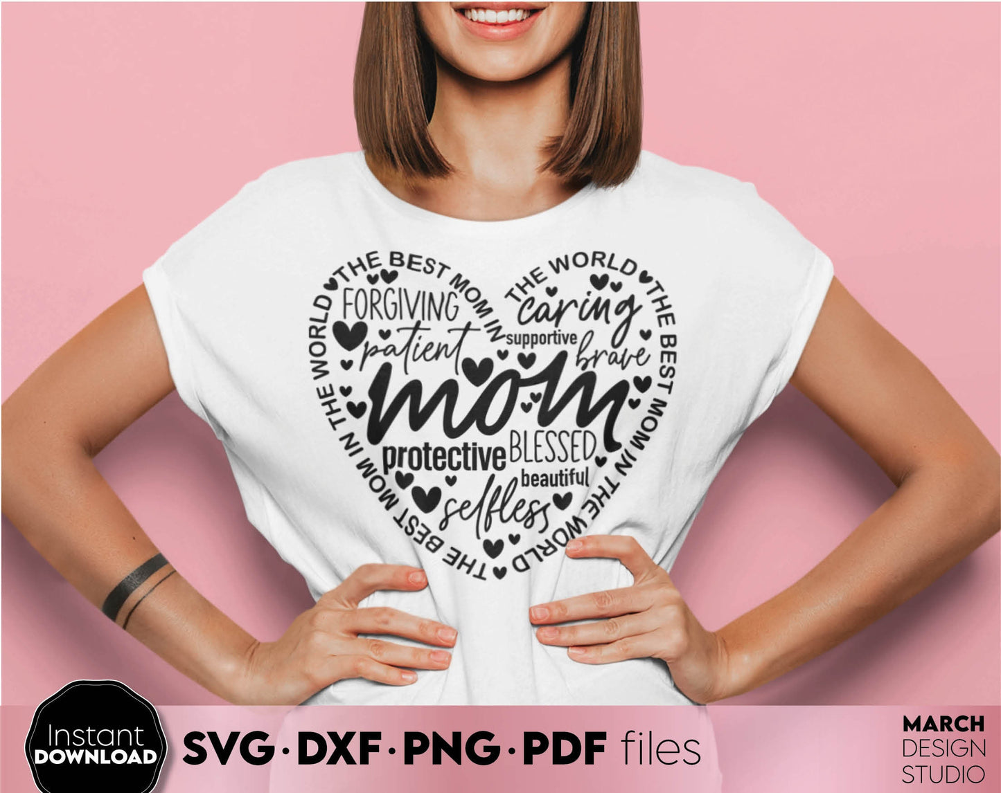 Mom Saying Gift. Nice design for mother day or mom birthday gift ideas. SVG PNG EPS DXF files included. Compatible with Cricut, Silhouette. Cut from vinyl, use for printing, sublimation or laser cut projects. Buy now for a good price, enjoy!