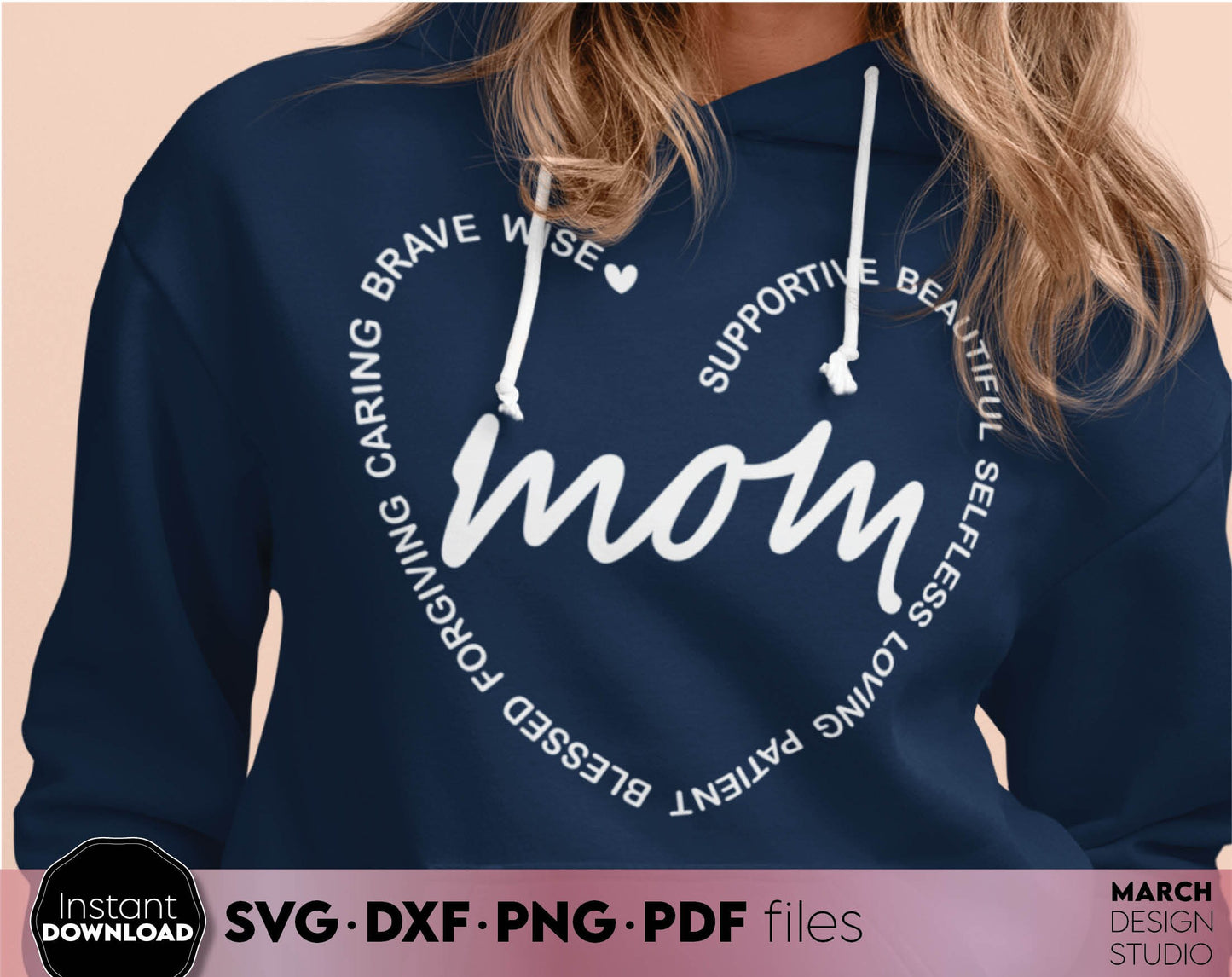 Mother day print for mug. Nice design for mother day or mom birthday gift ideas. SVG PNG EPS DXF files included. Compatible with Cricut, Silhouette. Cut from vinyl, use for printing, sublimation or laser cut projects. Buy now for a good price, enjoy!