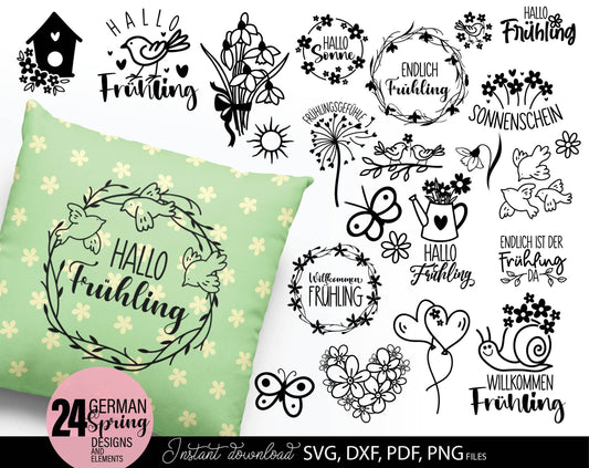 Plotterdatei frühling Plotterdatei Ostern and Plotter Files for Spring craft ideas. 5 files format included. Compatible with Cricut, Silhouette. Cut from vinyl, use for printing, sublimation or laser cut projects. Buy now for a good price and enjoy!