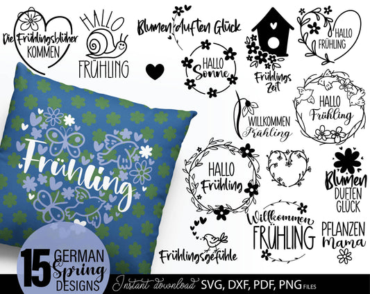 Plotterdatei frühling Plotterdatei Ostern and Plotter Files for Spring craft ideas. 5 files format included. Compatible with Cricut, Silhouette. Cut from vinyl, use for printing, sublimation or laser cut projects. Buy now for a good price and enjoy!