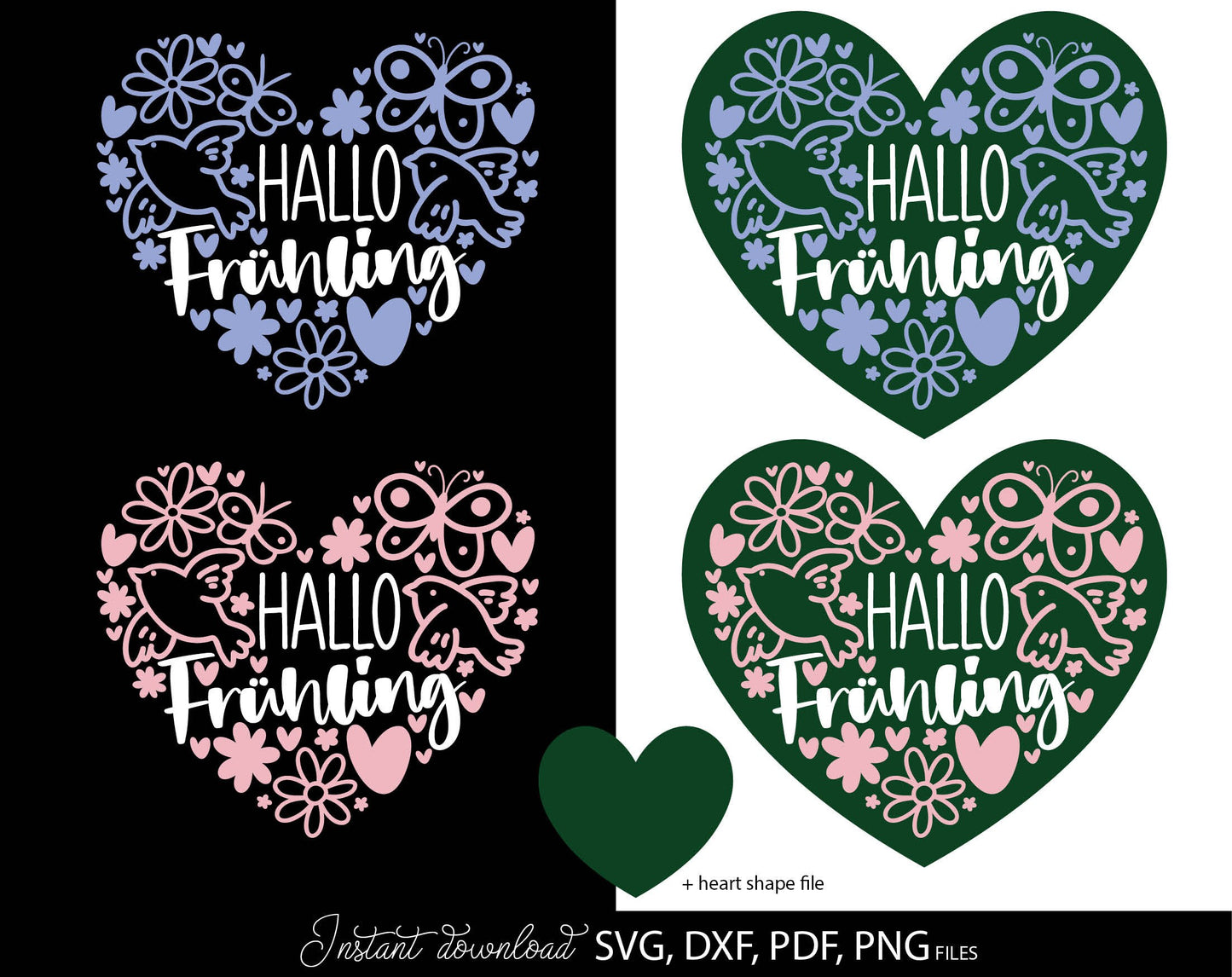 Plotterdatei frühling Plotterdatei Ostern and Plotter Files for Spring craft ideas. 5 files format included. Compatible with Cricut, Silhouette. Cut from vinyl, use for printing, sublimation or laser cut projects. Buy now for a good price and enjoy!
