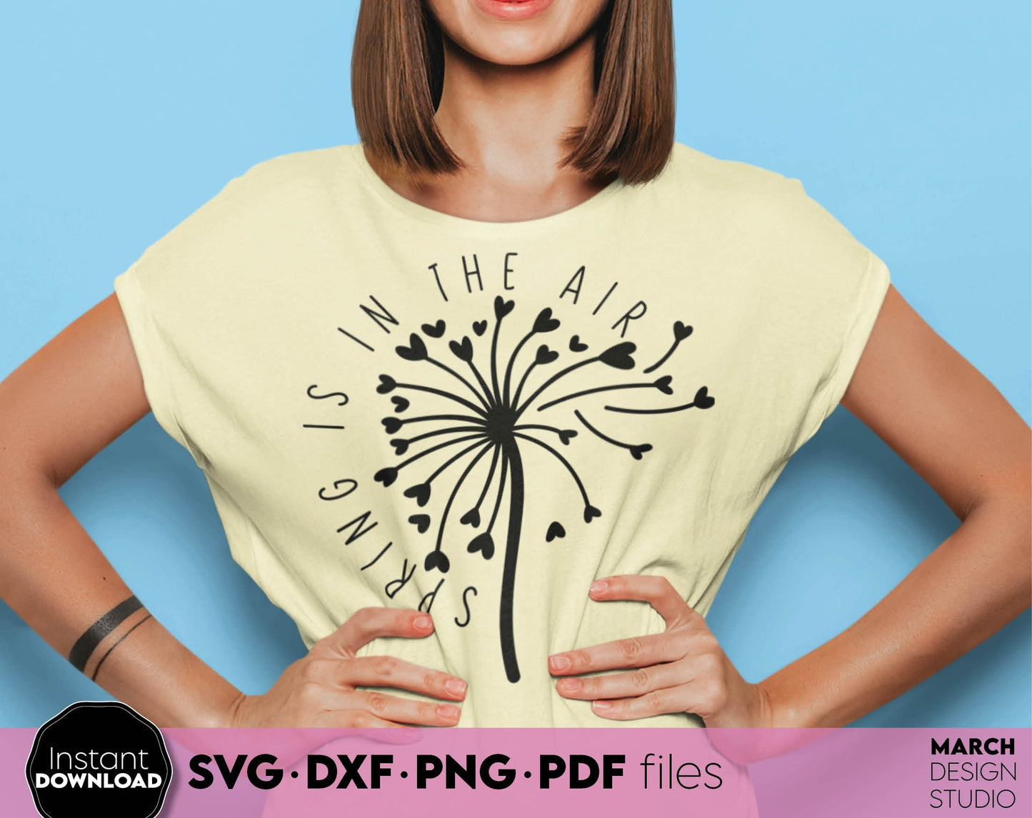 Spring Quotes and floral signs for Your Easter Shirt designs. SVG PNG EPS DXF files included. Compatible with Cricut, Silhouette or other. Cut from vinyl, use for printing, sublimation or laser cut, grave projects. Buy now for a good price and enjoy!