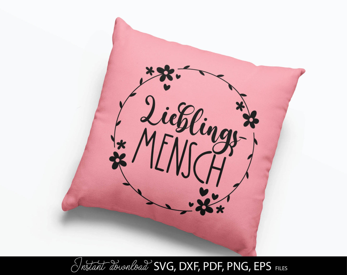 Lieblings mensch plotter files SVG PNG PDF EPS DXF files included. Compatible with Cricut, Silhouette or other equipment. Cut from vinyl, use for printing, sublimation or laser cut, grave projects. Buy now for a good price and enjoy!