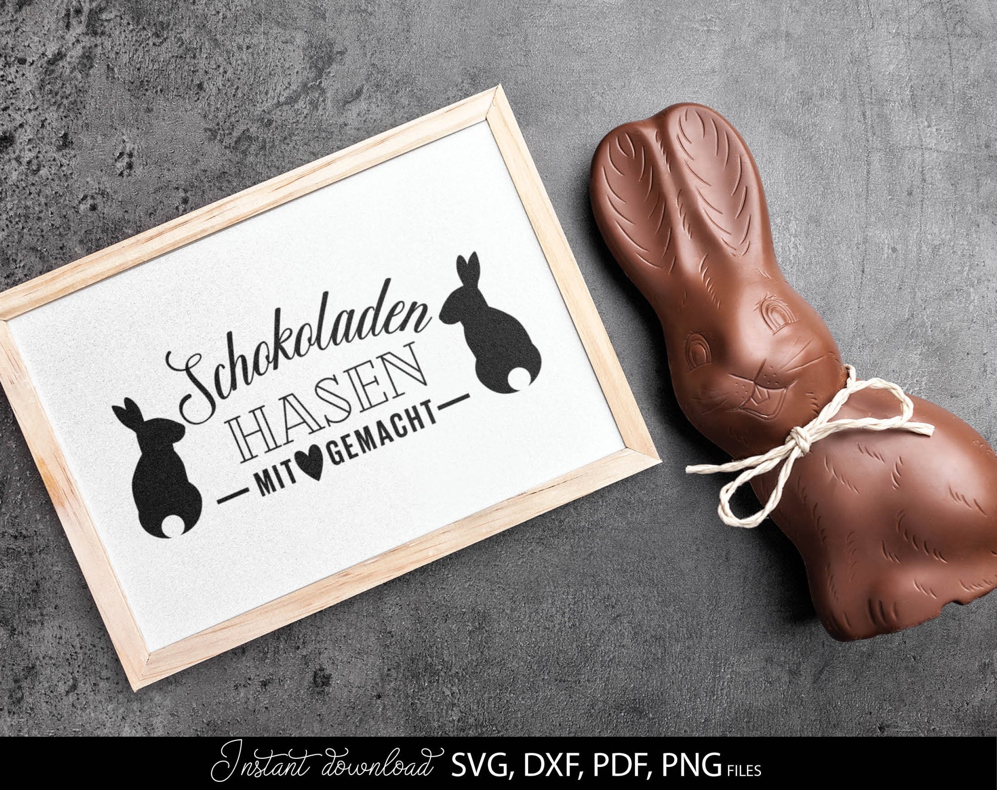 German Ostern Plotter File SVG DXF PNG | Spring Bunny Chick Heart Botanical Wreath | Cricut Silhouette Download Plotting Bundle Ostern