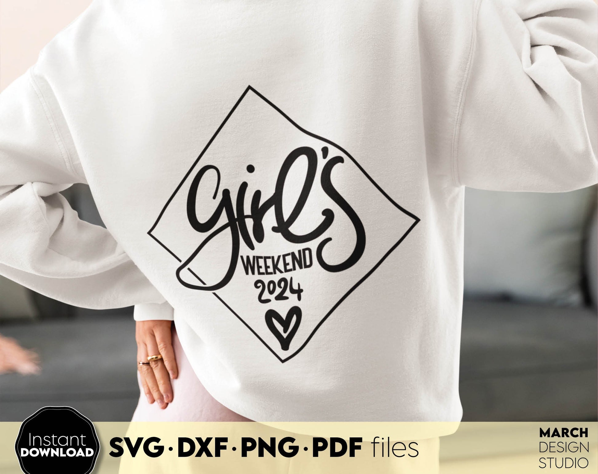 Girls Trip Weekend Shirt design. SVG PNG JPG EPS DXF files included. Compatible with Cricut, Silhouette or other equipment. Cut from vinyl, use for printing, sublimation or laser cut, grave projects. Buy now for a good price and enjoy!