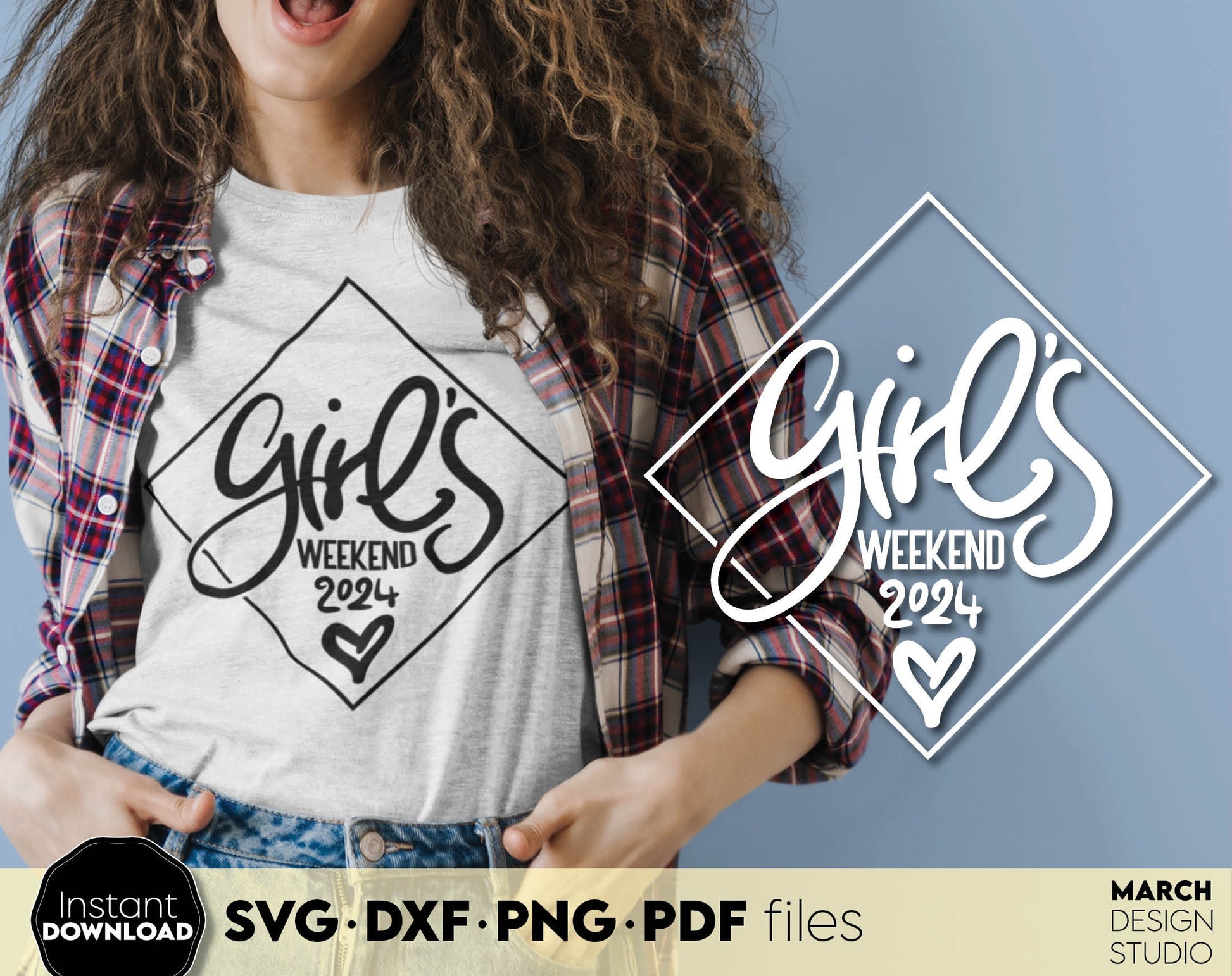 Girls Trip Weekend Shirt design. SVG PNG JPG EPS DXF files included. Compatible with Cricut, Silhouette or other equipment. Cut from vinyl, use for printing, sublimation or laser cut, grave projects. Buy now for a good price and enjoy!