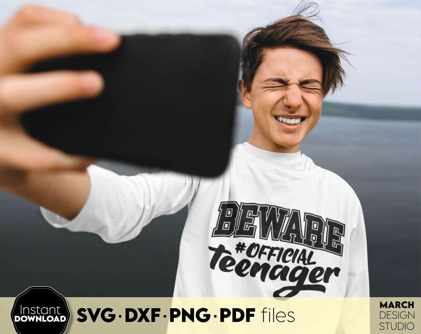 Beware Official teenager shirt design for teenager Birthday shirts. SVG DXF PNG PDF files included. Compatible with Cricut, Silhouette or sublimation printers. Cut from vinyl, use for sublimation or laser cut / grave projects as well. Buy now!