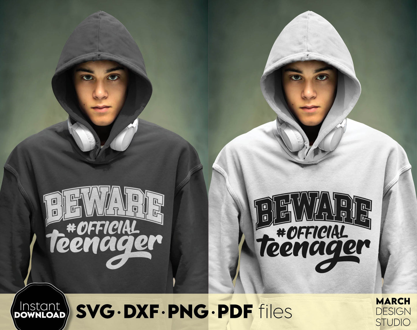 Beware Official teenager shirt design for teenager Birthday shirts. SVG DXF PNG PDF files included. Compatible with Cricut, Silhouette or sublimation printers. Cut from vinyl, use for sublimation or laser cut / grave projects as well. Buy now!