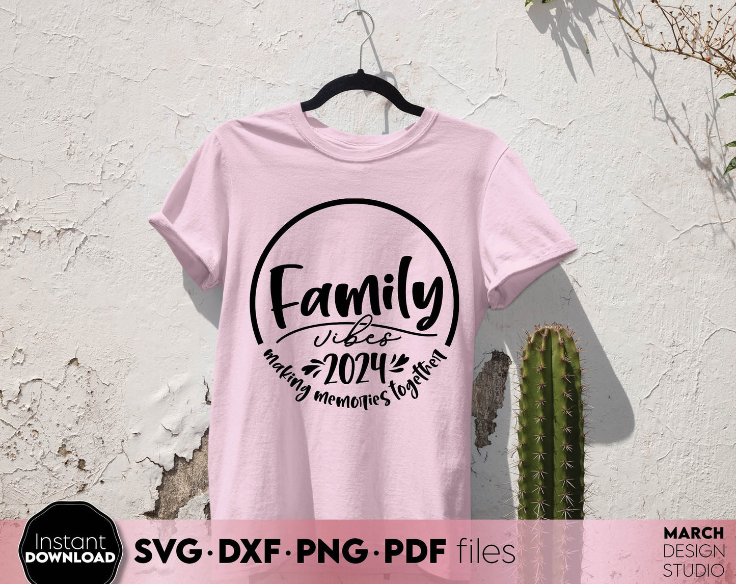 Making memories together. Family vacation matching shirt design for Your family summer trip 2024. SVG DXF PNG PDF files included. Compatible with Cricut, Silhouette or other equipment. Cut from vinyl, use for sublimation or laser cut or grave project