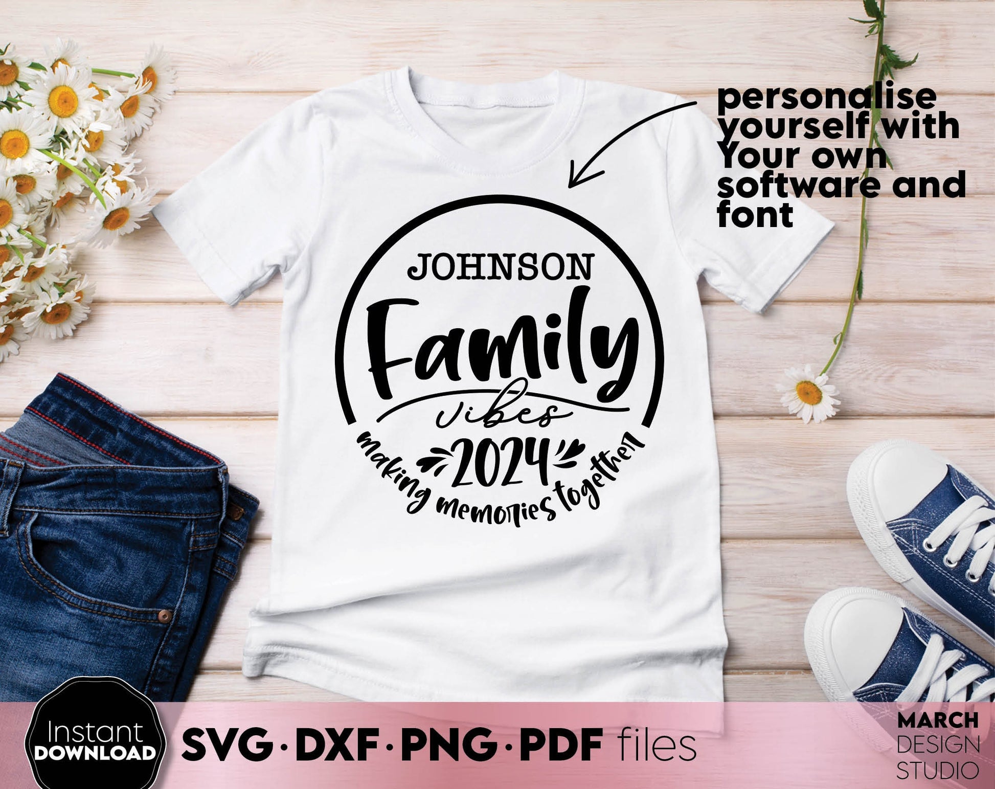 Making memories together. Family vacation matching shirt design for Your family summer trip 2024. SVG DXF PNG PDF files included. Compatible with Cricut, Silhouette or other equipment. Cut from vinyl, use for sublimation or laser cut or grave project