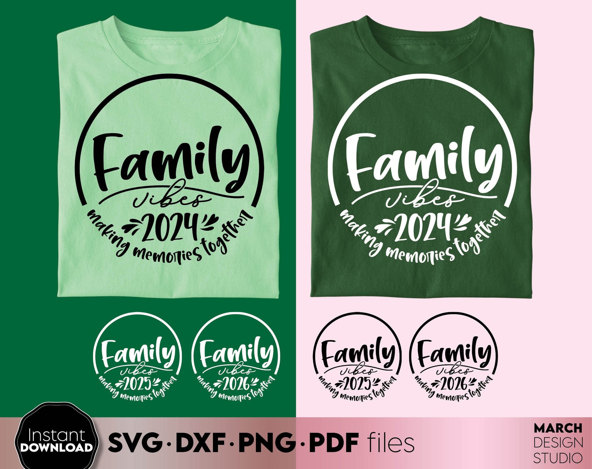 Making memories together. Family vacation matching shirt design for Your family summer trip 2024. SVG DXF PNG PDF files included. Compatible with Cricut, Silhouette or other equipment. Cut from vinyl, use for sublimation or laser cut or grave project