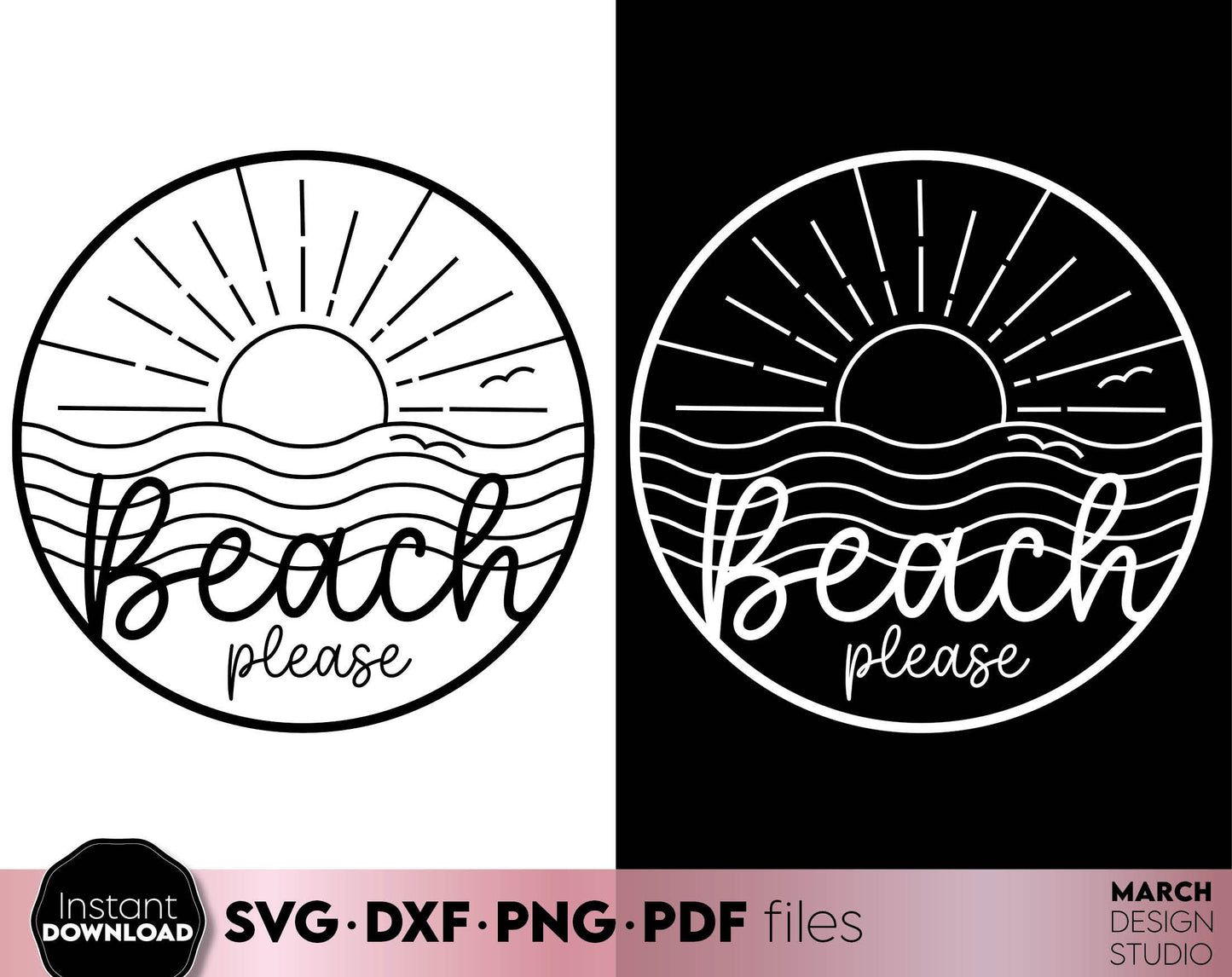 Beach please design for Your summer or summer trip shirts design. SVG DXF PNG PDF files included. Compatible with Cricut, Silhouette or other equipment. Cut form vinyl, use for sublimation or laser cut or grave projects. Buy now for a good price!