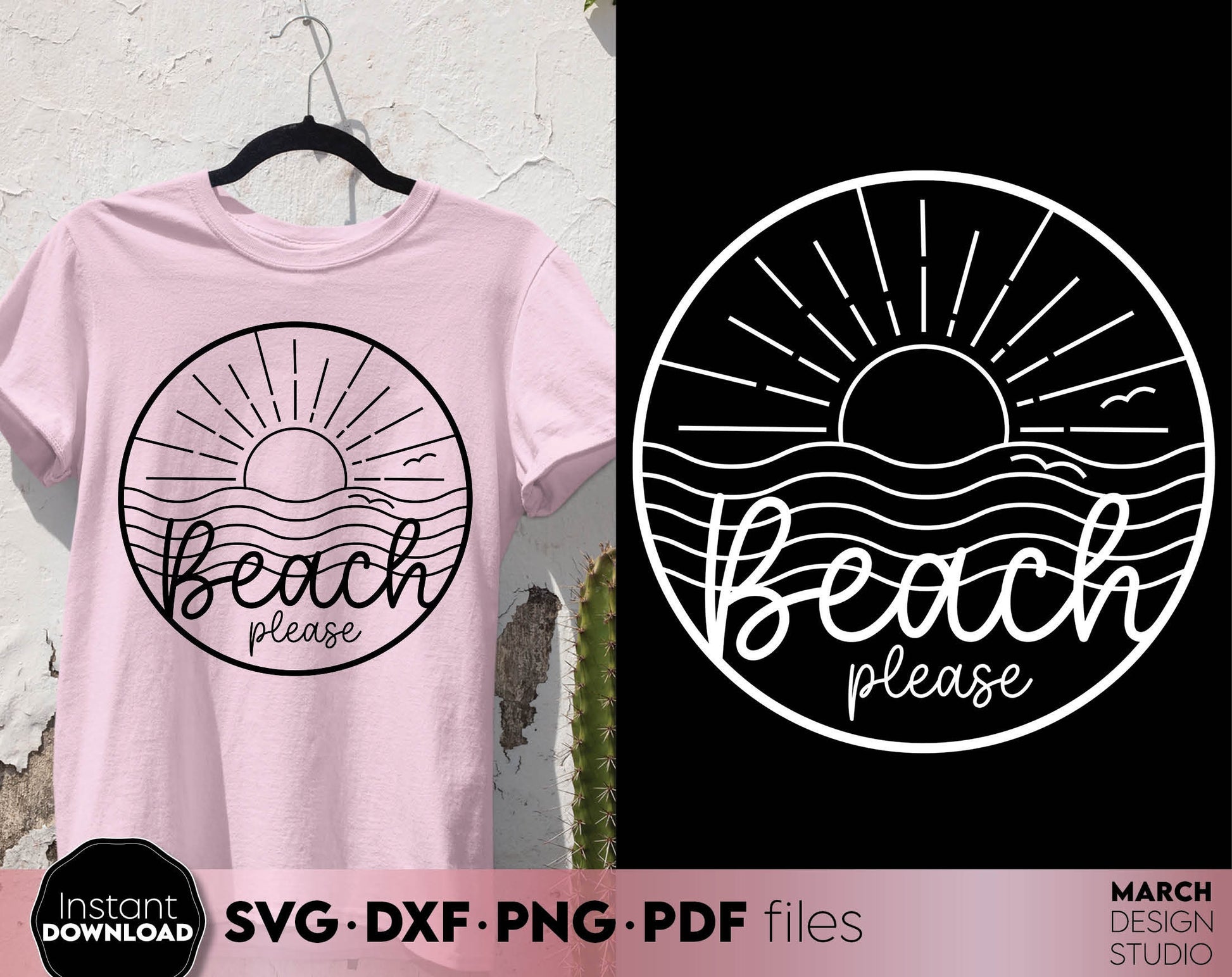 Beach please design for Your summer or summer trip shirts design. SVG DXF PNG PDF files included. Compatible with Cricut, Silhouette or other equipment. Cut form vinyl, use for sublimation or laser cut or grave projects. Buy now for a good price