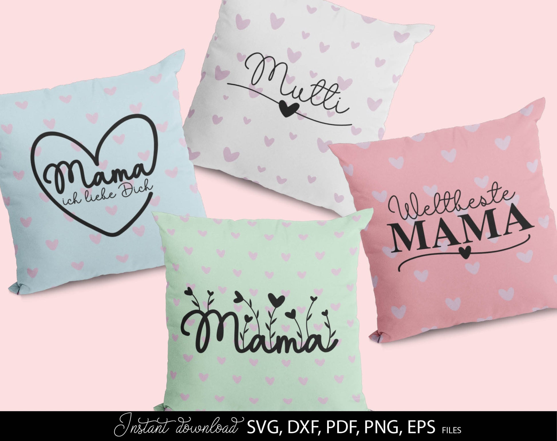 German Mama Plotter File bundle. SVG DXF PDF PNG EPS files included. Compatible with Cricut, Silhouette, sublimation printers or laser cut or grave machines. Cut from vinyl, use for sublimation or laser cut projects. Buy now for a good price, enjoy!