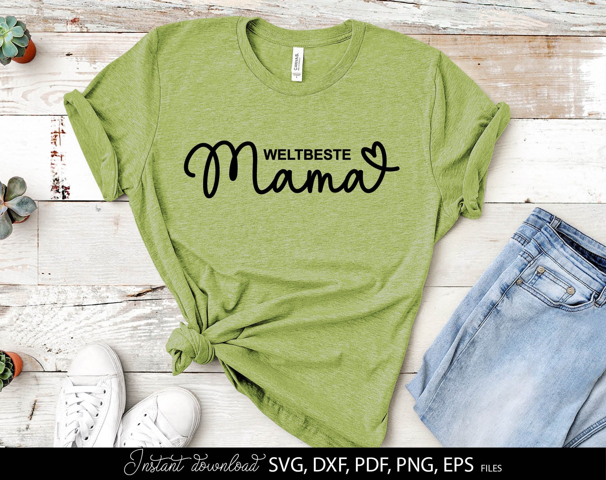 Weltbeste MAMA plotter file for Your MAMA Birthday or Mothers Day gift ideas. SVG DXF PDF PNG EPS files included. Compatible with Cricut, Silhouette, sublimation printers or laser cut or grave machines. Cut from vinyl, use for sublimation or laser.