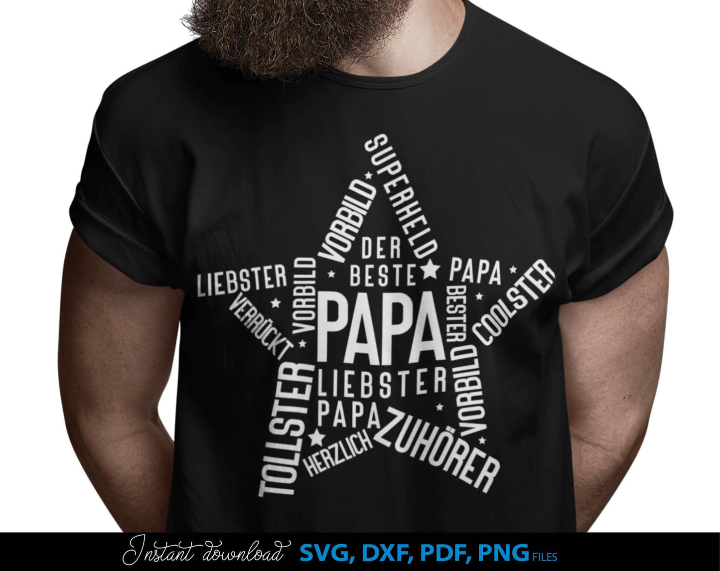 German Papa plotterdatei bundle for Your Papa birthday or fathers day gift ideas. SVG DXF PDF PNG files included. Compatible with Cricut, Silhouette, sublimation printers or other equipment. Cut from vinyl, use for sublimation or laser cut or grave.