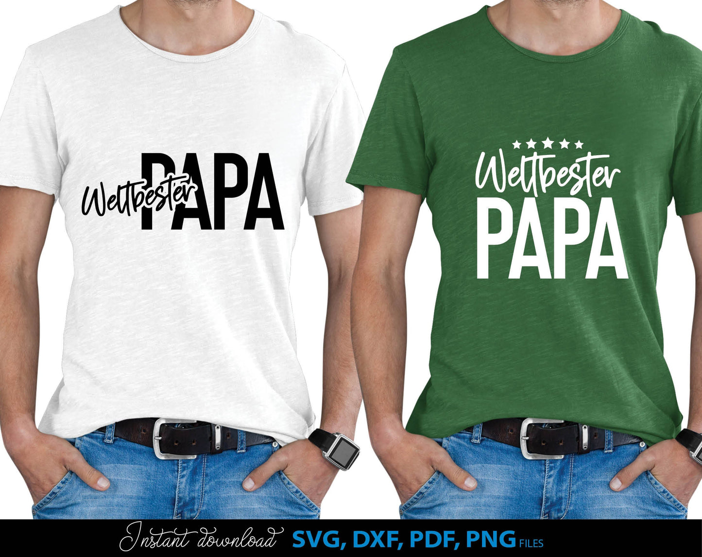 German Papa plotterdatei bundle for Your Papa birthday or fathers day gift ideas. SVG DXF PDF PNG files included. Compatible with Cricut, Silhouette, sublimation printers or other equipment. Cut from vinyl, use for sublimation or laser cut or grave.