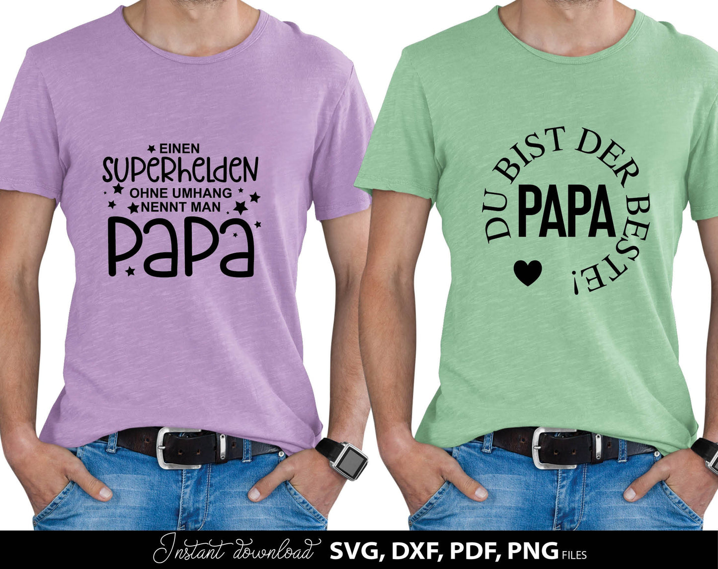 German Papa plotterdatei bundle for Your Papa birthday or fathers day gift ideas. SVG DXF PDF PNG files included. Compatible with Cricut, Silhouette, sublimation printers or other equipment. Cut from vinyl, use for sublimation or laser cut or grave.