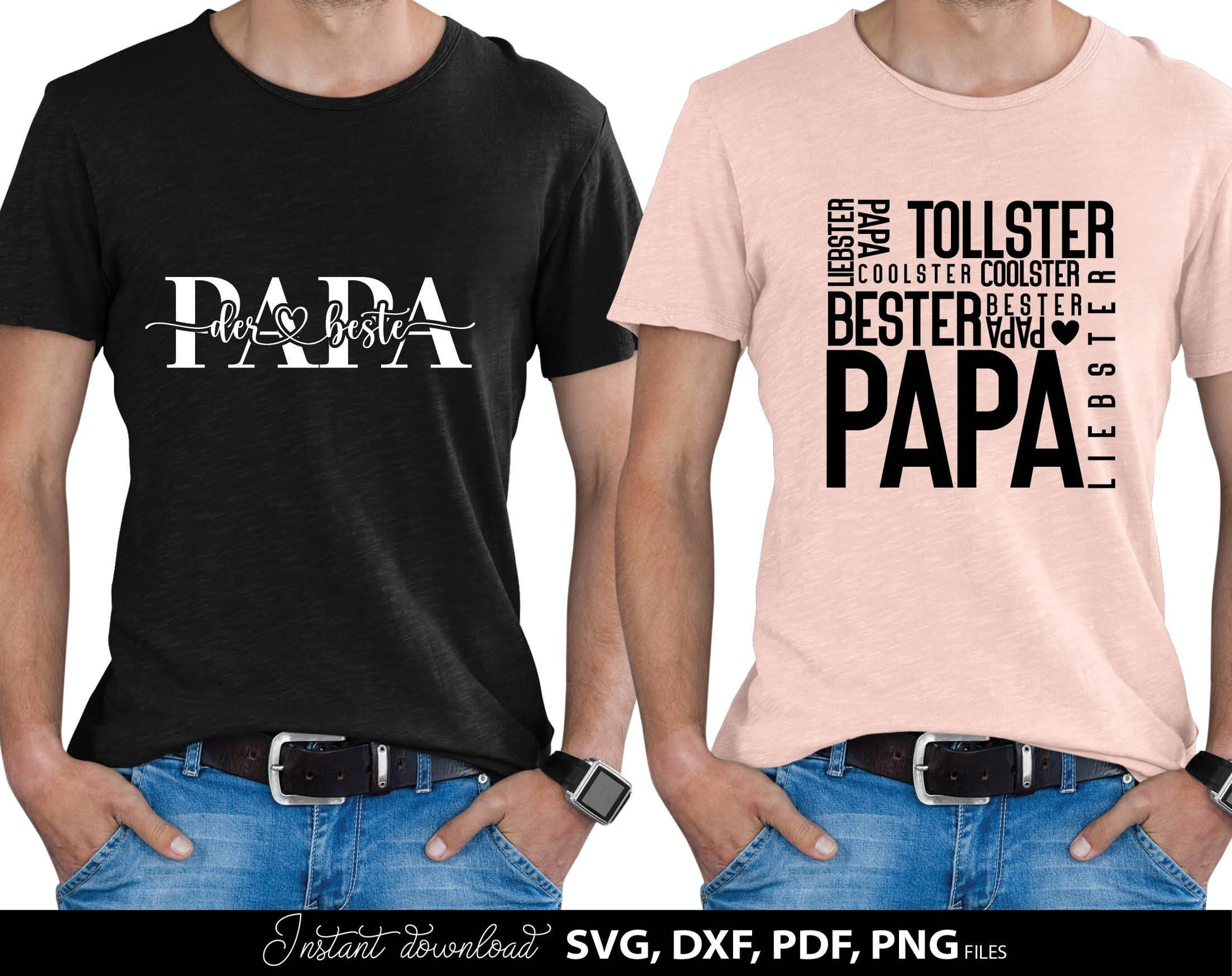 German Papa plotterdatei bundle for Your Papa birthday or fathers day gift ideas. SVG DXF PDF PNG files included. Compatible with Cricut, Silhouette, sublimation printers or other equipment. Cut from vinyl, use for sublimation or laser cut or grave.