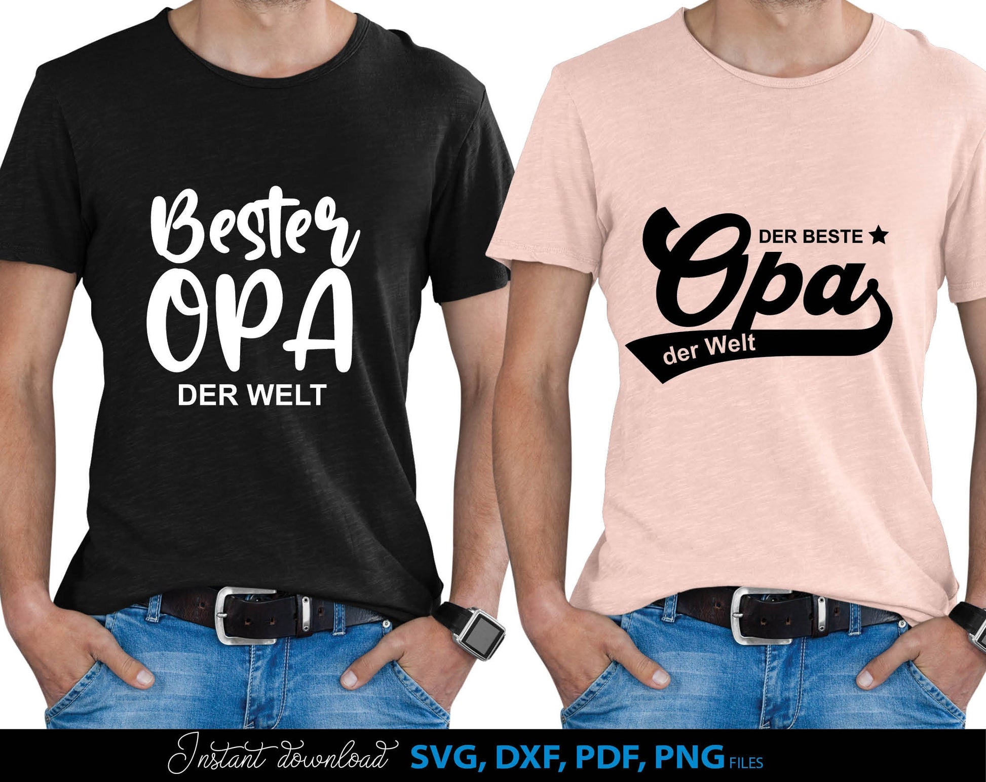 German Opa plotterdatei bundle for Your Opa birthday or fathers day gift ideas. SVG DXF PDF PNG files included. Compatible with Cricut, Silhouette, sublimation printers or other equipment. Cut from vinyl, use for sublimation or laser cut or grave.