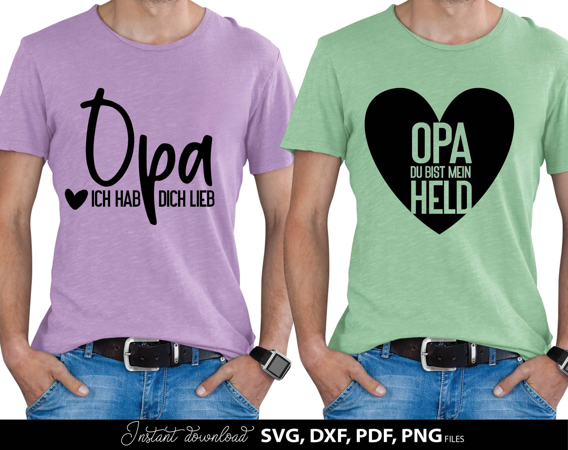 German Opa plotterdatei bundle for Your Opa birthday or fathers day gift ideas. SVG DXF PDF PNG files included. Compatible with Cricut, Silhouette, sublimation printers or other equipment. Cut from vinyl, use for sublimation or laser cut or grave.