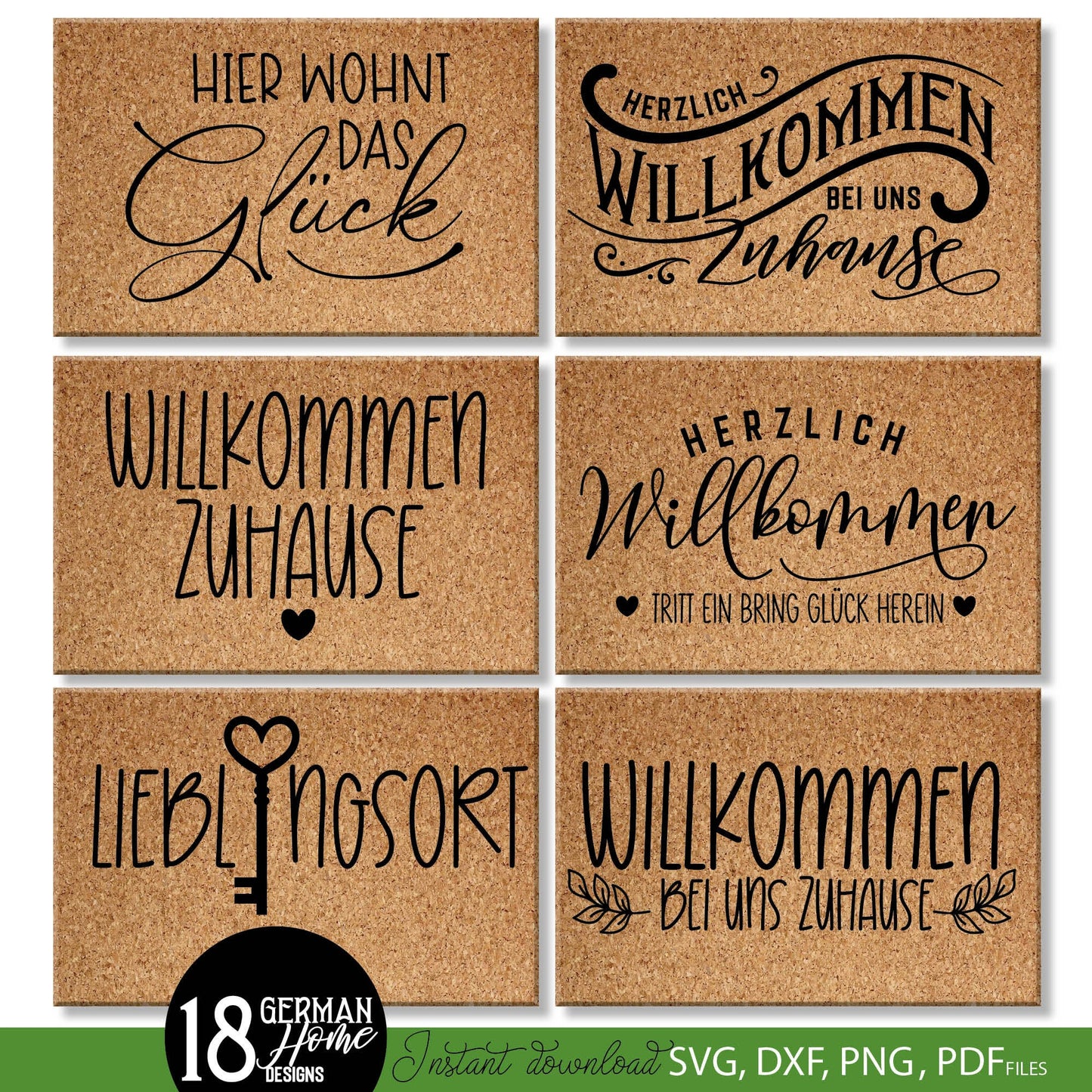 German Zuhause Plotter File SVG, PNG DXF, PDF files included. Compatible with Cricut, Silhouette, Glowforge or other machines. Use for sublimation or laser cut projects as well. Buy now and enjoy! Discount prices available.