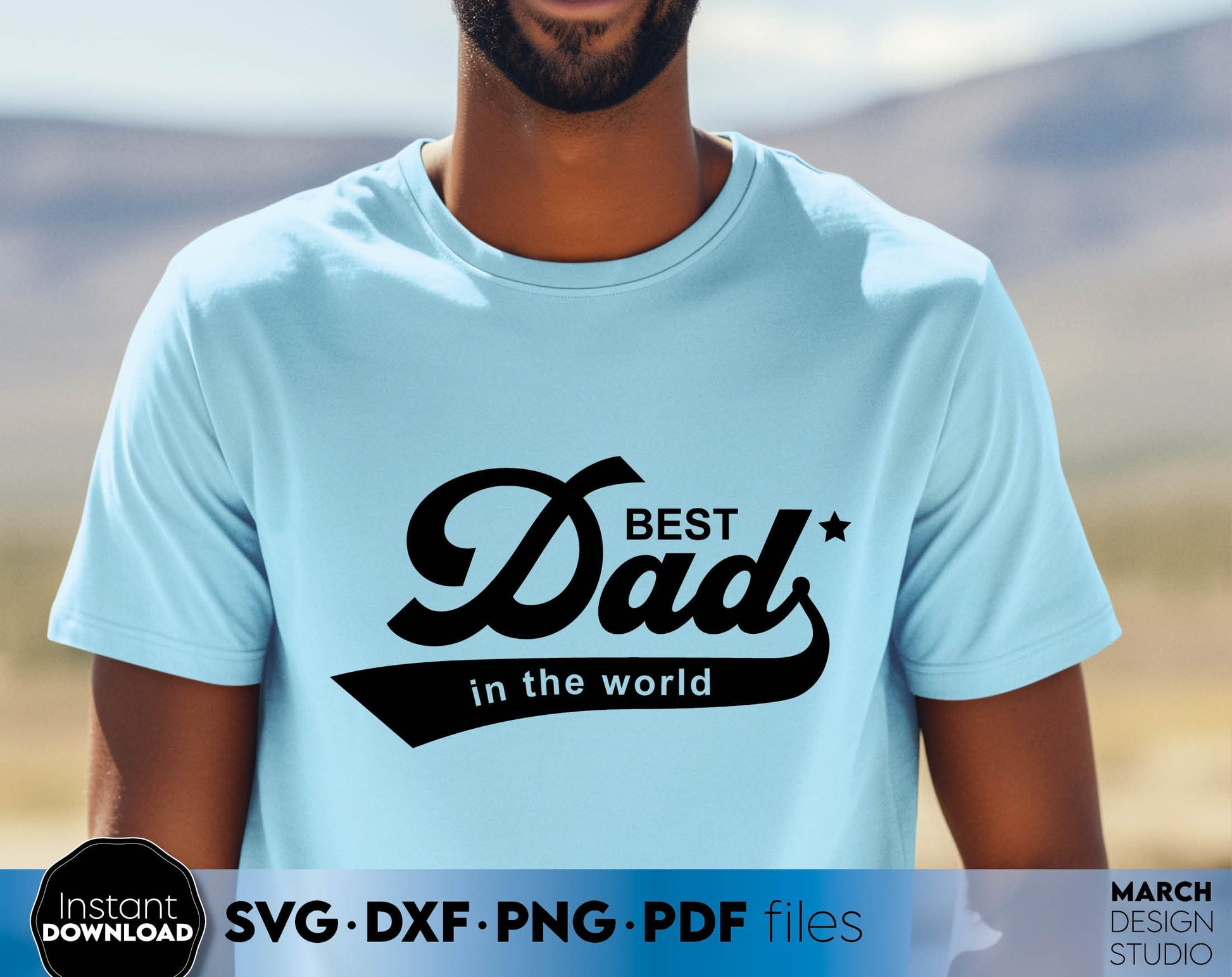 Best Dad Ever SVG DXF PNG PDF files for Your DAD birthday or Father Day gift ideas. Compatible with Cricut, Silhouette or sublimation printers. Cut from vinyl, use for sublimation or laser cut or grave projects. Buy now for a good price and enjoy!