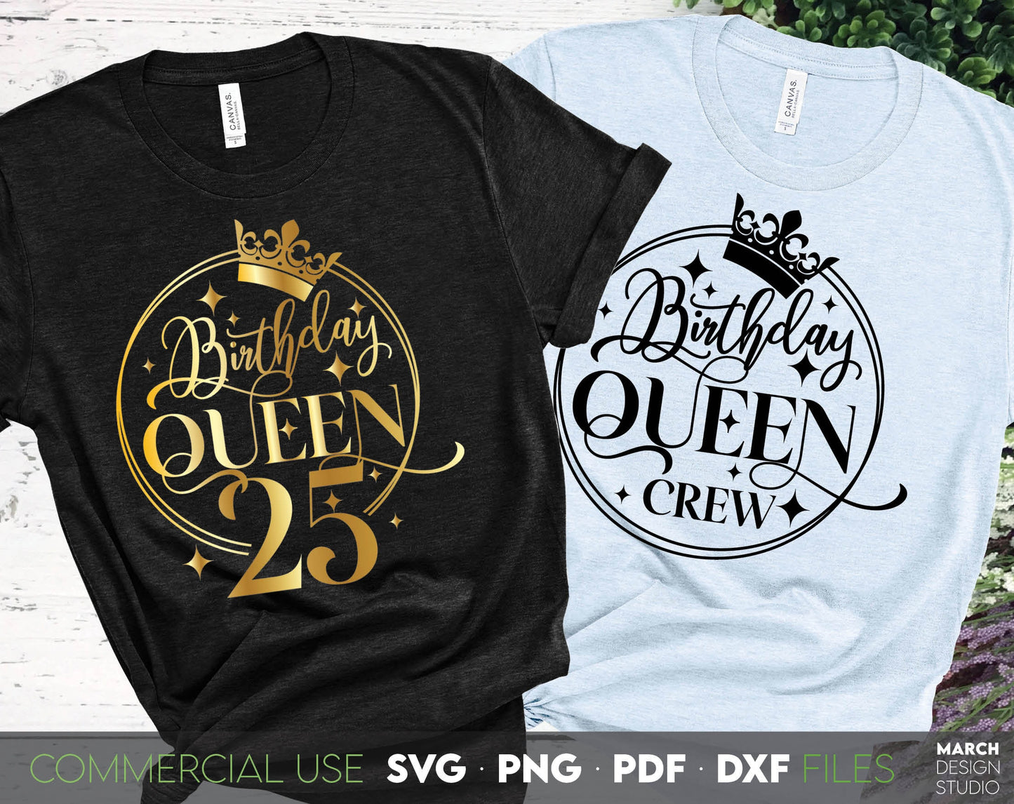 25th Birthday design for cut from vinyl and sublimation projects. Gold design is royal and beautiful.