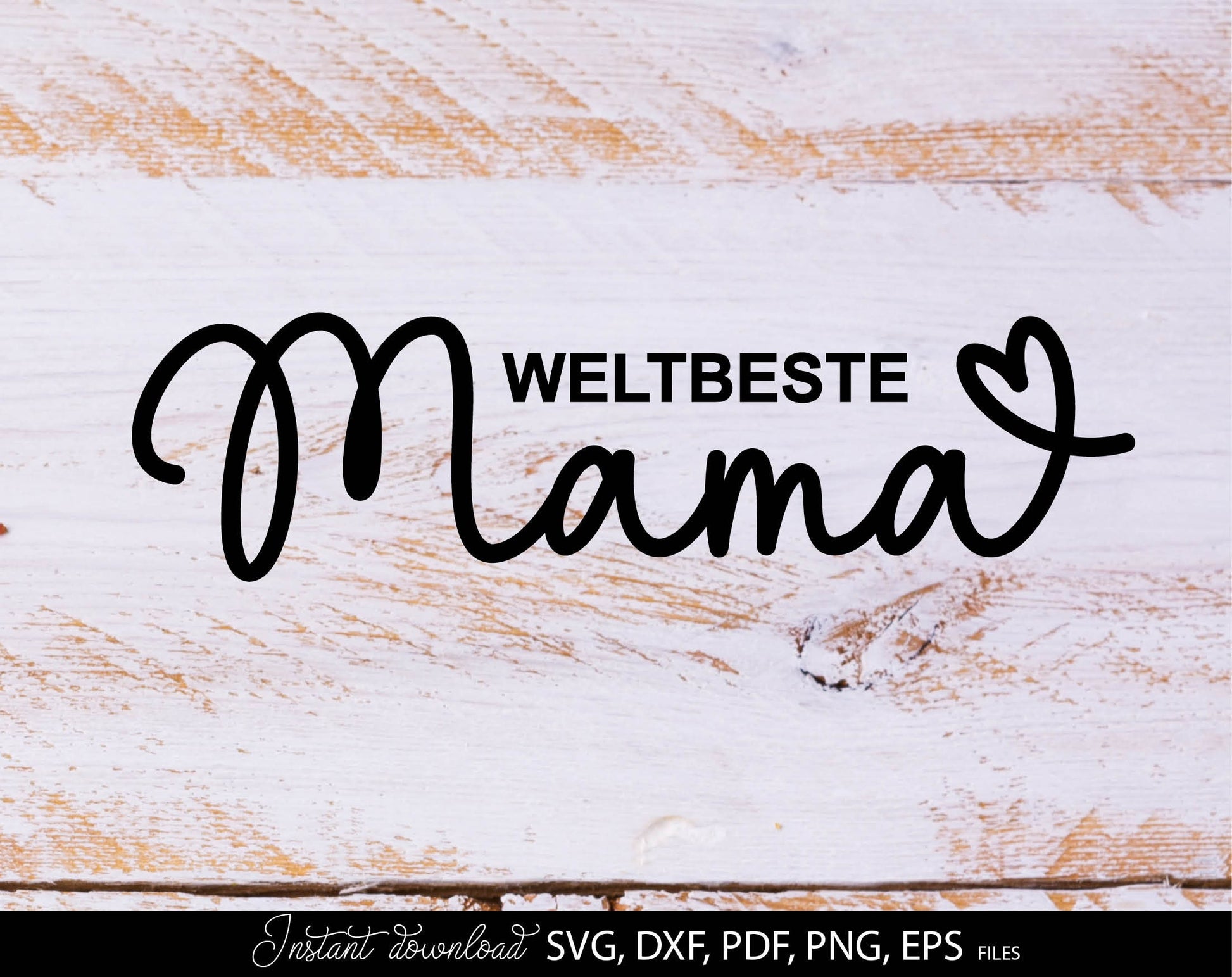 Weltbeste MAMA plotter file for Your MAMA Birthday or Mothers Day gift ideas. SVG DXF PDF PNG EPS files included. Compatible with Cricut, Silhouette, sublimation printers or laser cut or grave machines. Cut from vinyl, use for sublimation or laser.