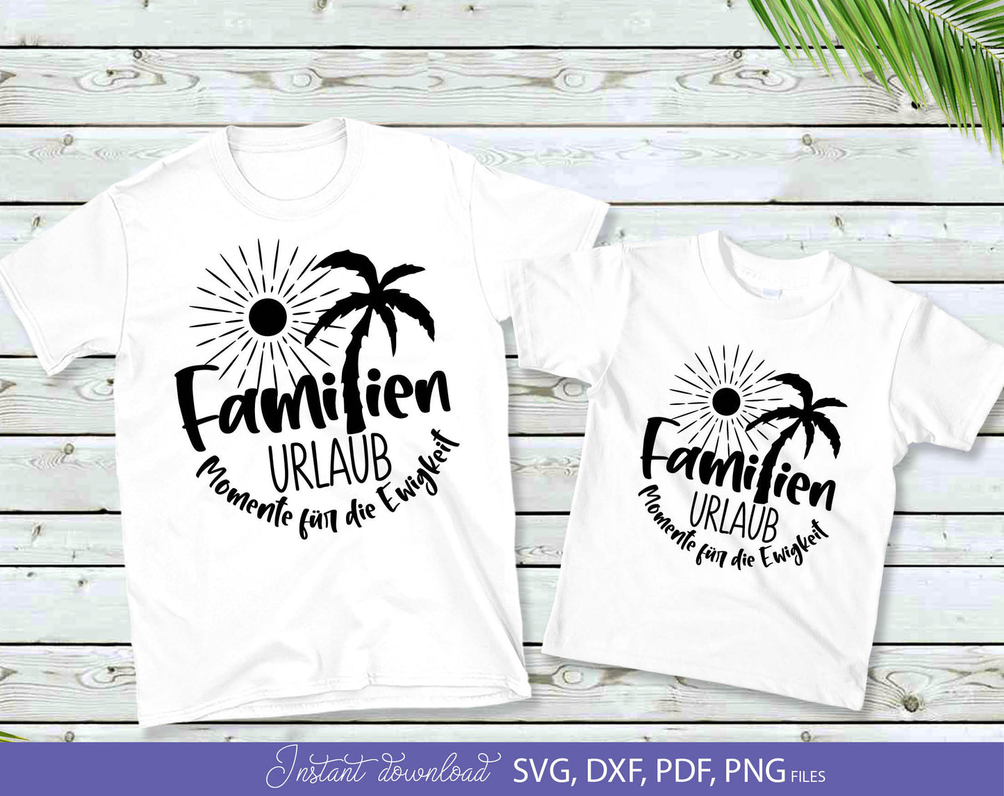 German Familian Urlaub Plotterdatei Bundle. SVG DXF PDF PNG files included. Compatible with Cricut, Silhouette, sublimation printers or laser cut or grave machines. Cut from vinyl, use for sublimation or laser cut projects. Buy now for a good price!