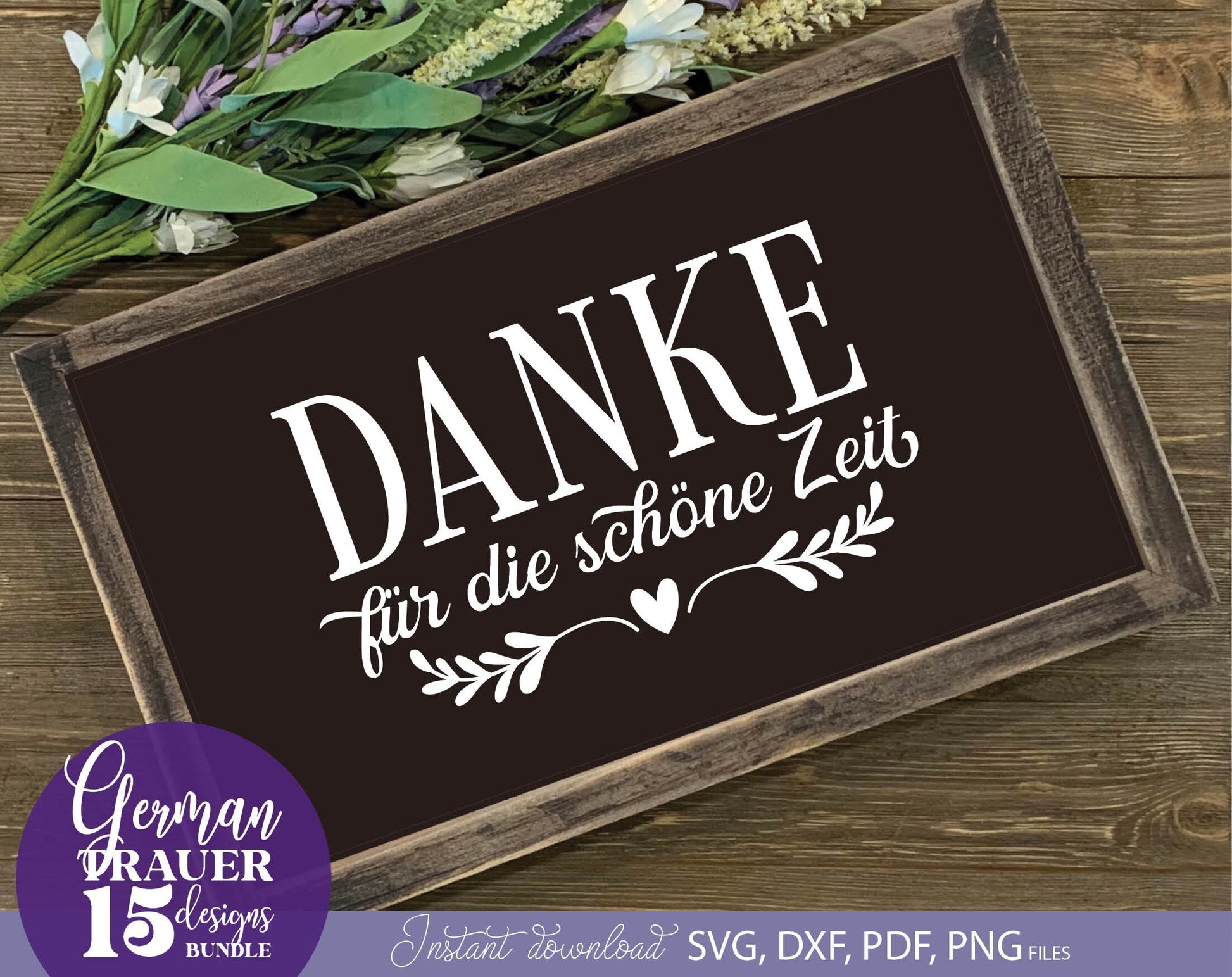 German Trauer Plotter File Bundle. SVG DXF PDF PNG files included. Compatible with Cricut, Silhouette, sublimation printers .etc. Cut from vinyl, use for sublimation or laser cut or grave projects. Buy now for a good price and enjoy!