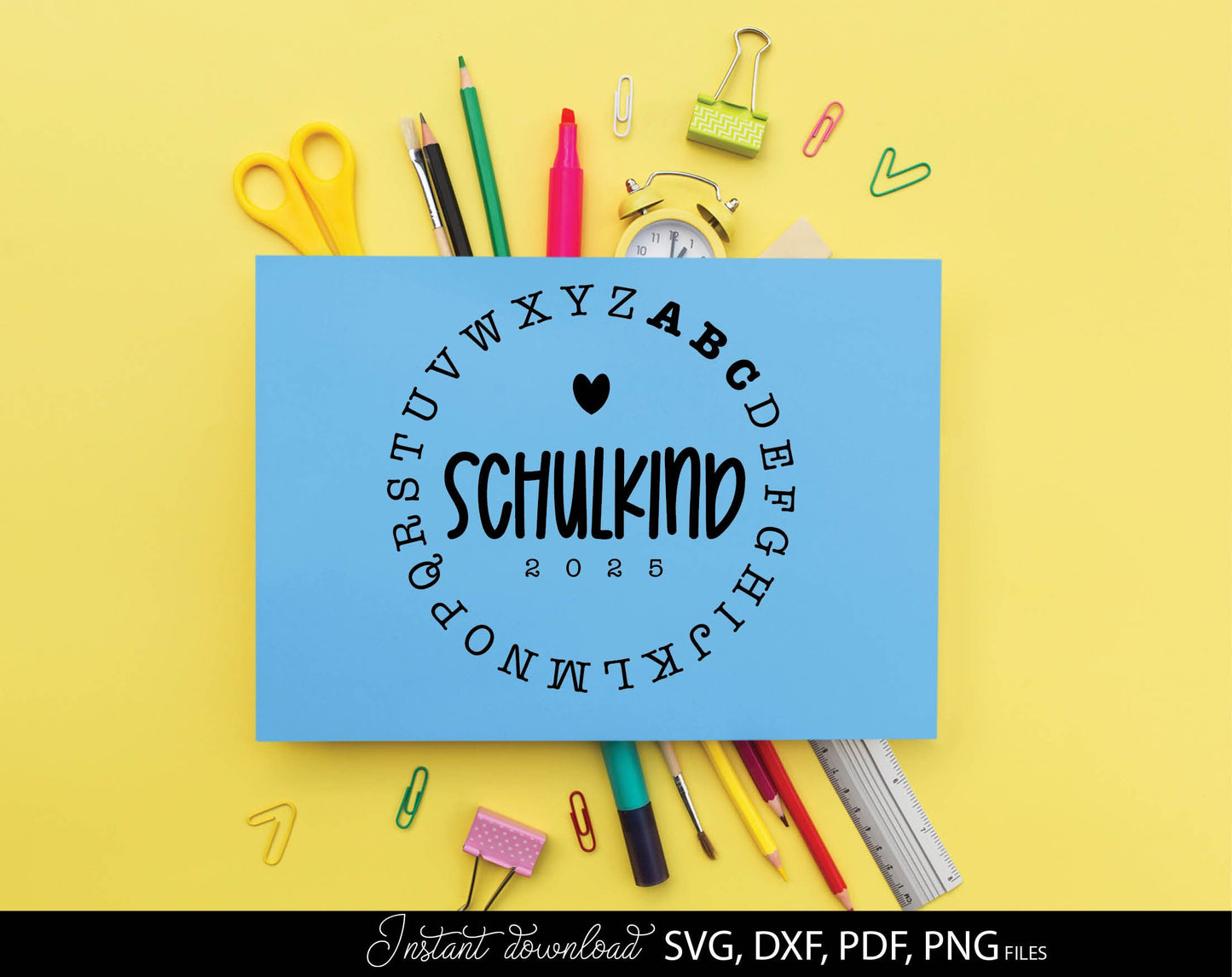 German Schulkind Plotter File Svg Png schuleinführung cut file plotterdatei schulkind svg plotter file schoolchild 2025 first grade Svg Png